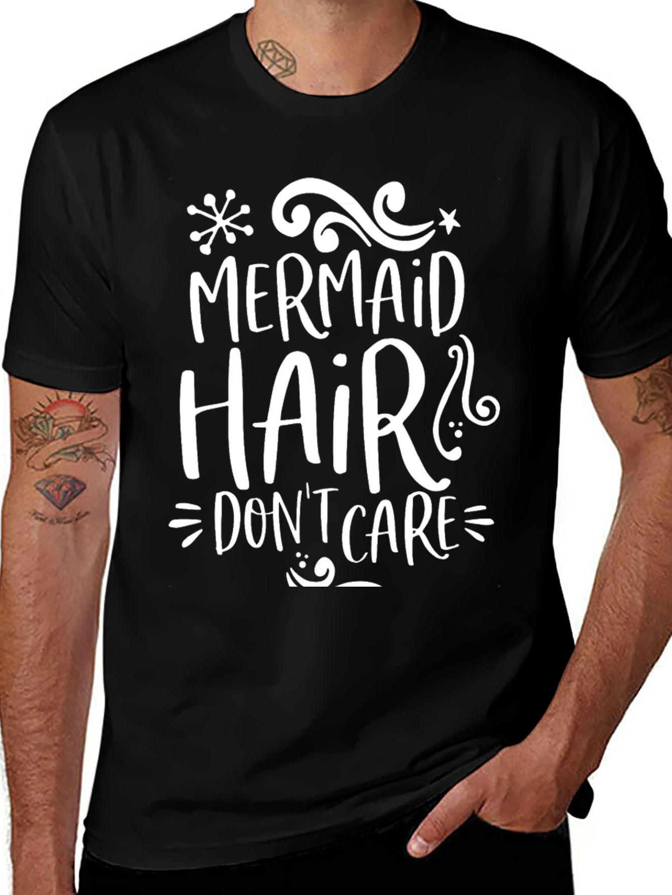 Mermaid Hair Dont Care Graphic Tee