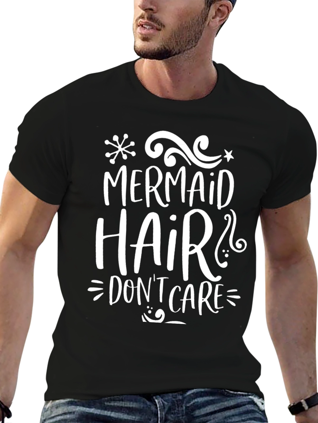 Mermaid Hair Dont Care Graphic Tee