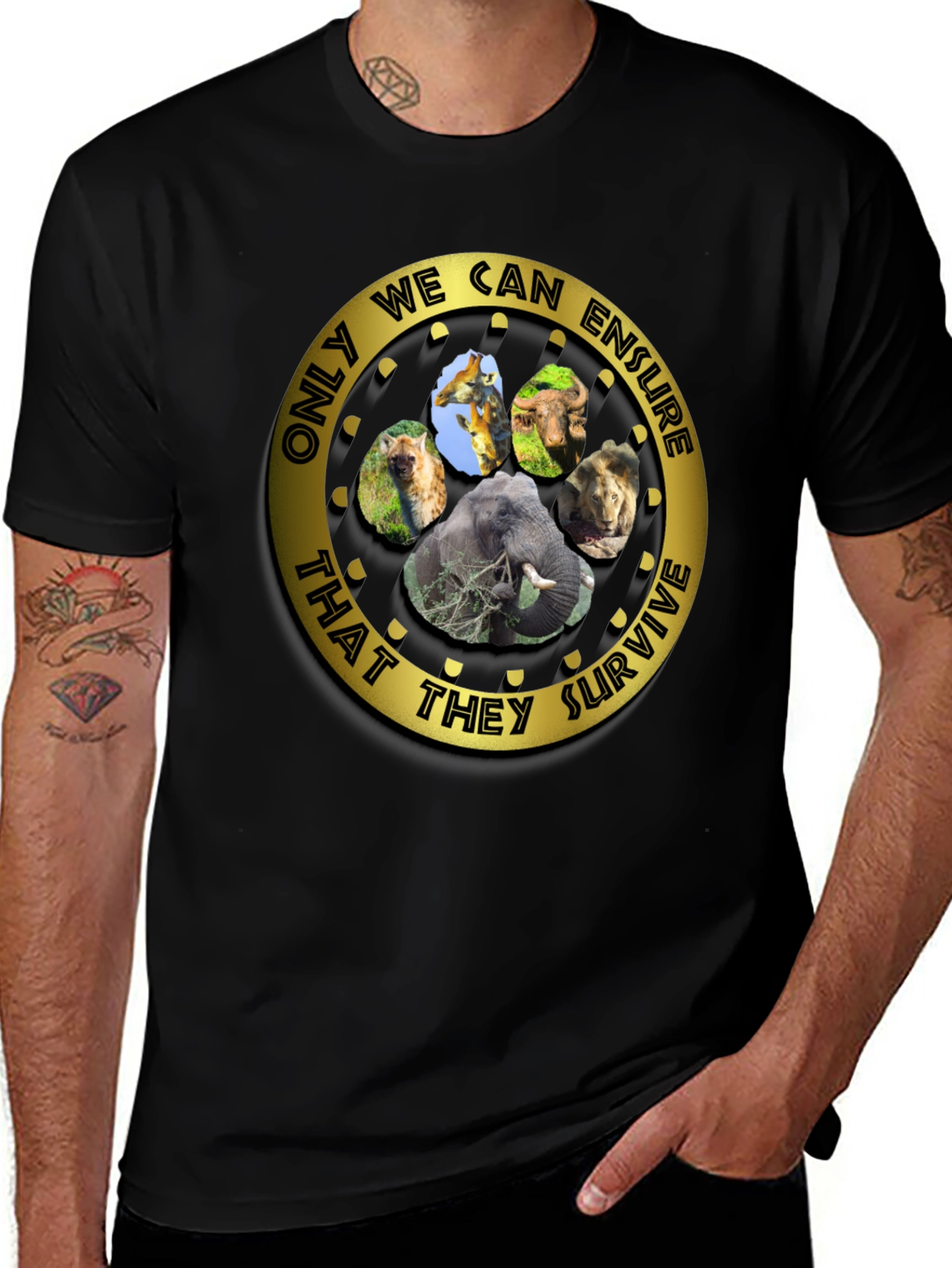 Wildlife Conservation Graphic T-Shirt