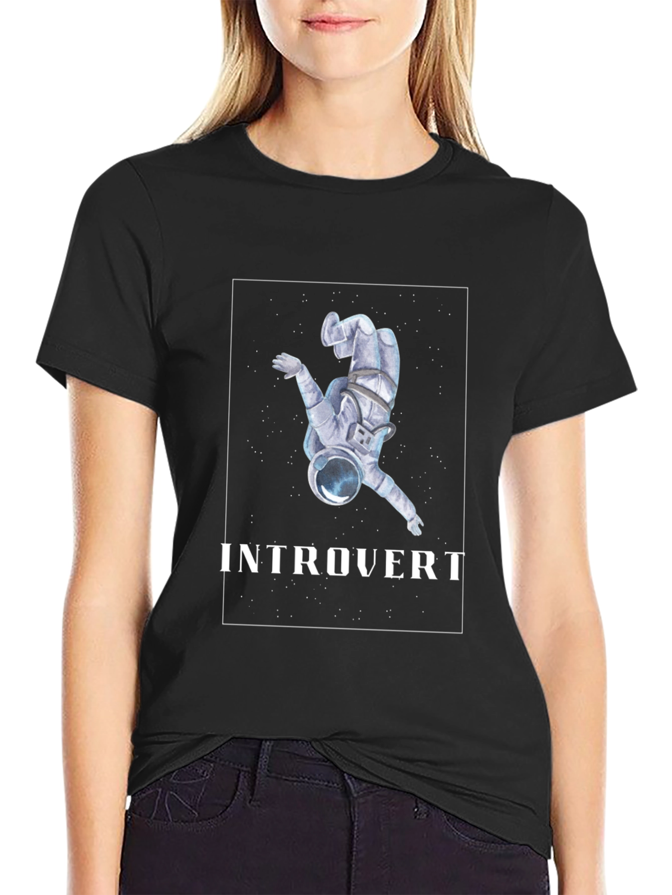 Introvert Astronaut Graphic T-Shirt