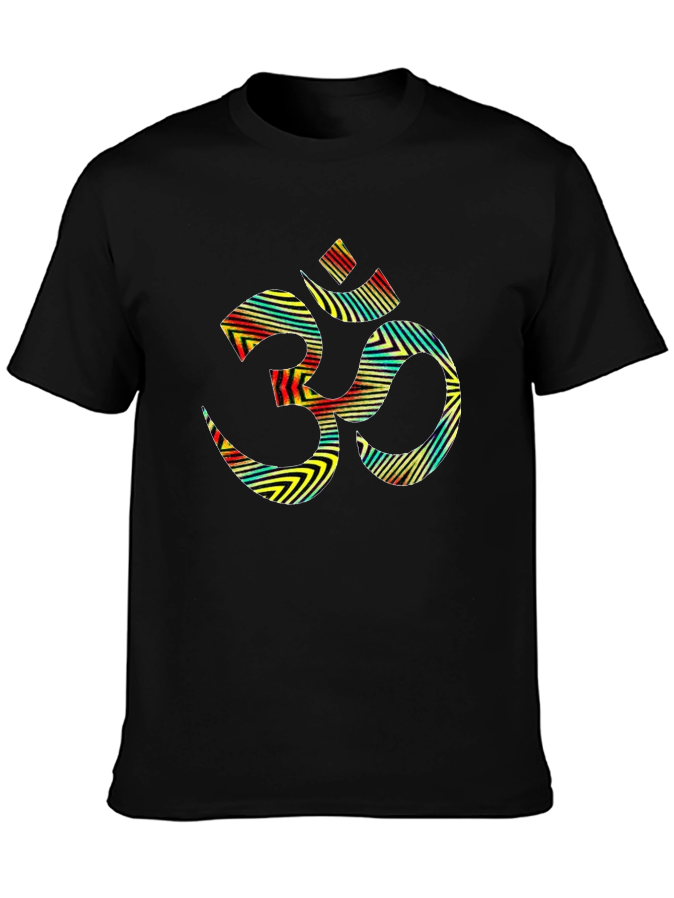 Om Symbol Graphic Tee - Stylish Black T-Shirt