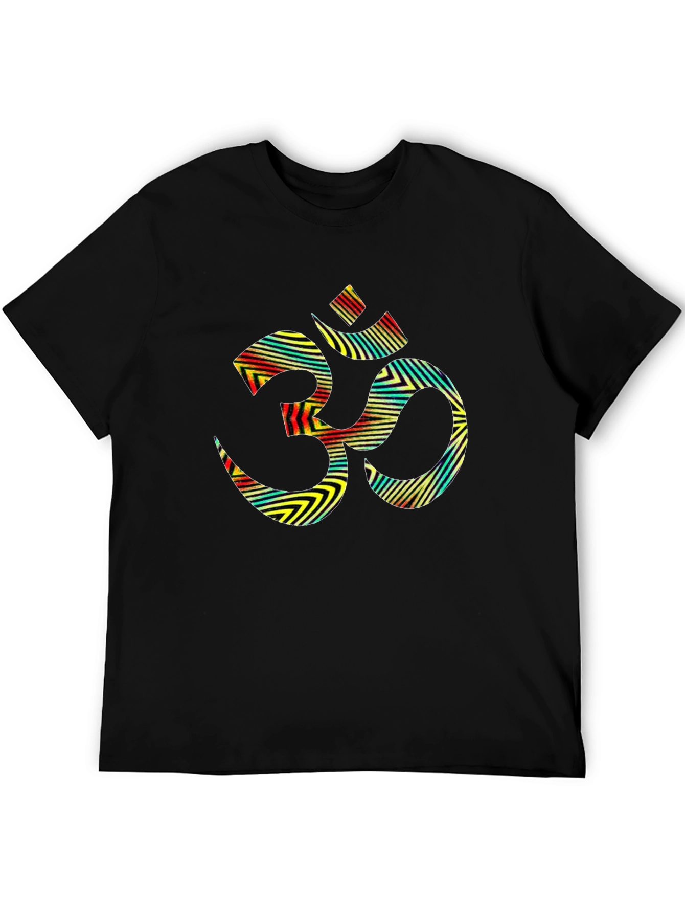 Om Symbol Graphic Tee - Stylish Black T-Shirt