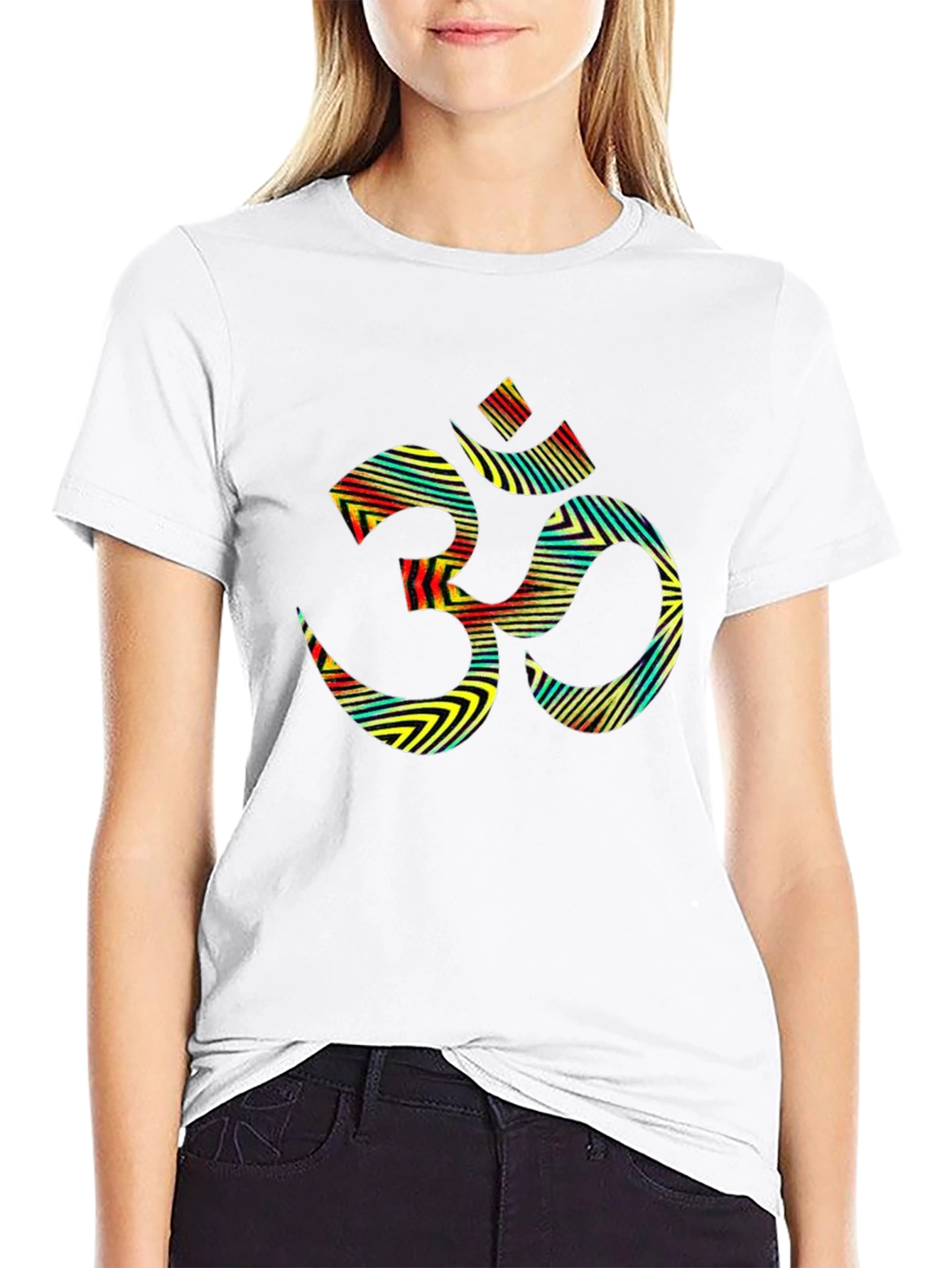 Om Symbol Graphic Tee - Stylish Black T-Shirt