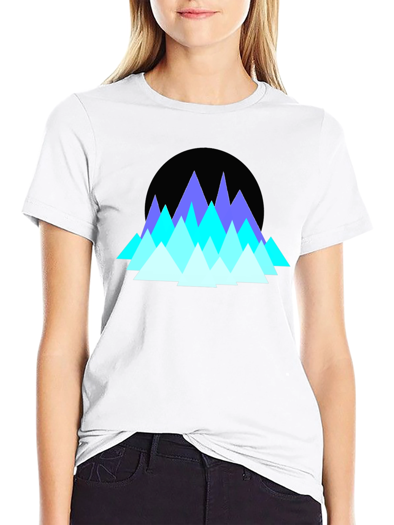 Geometric Mountain Peak T-Shirt