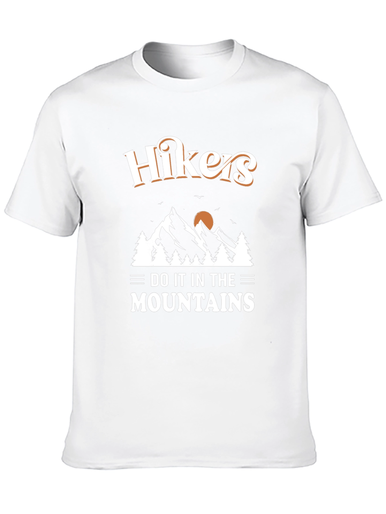 Hikers Do It In The Mountains Black T-Shirt