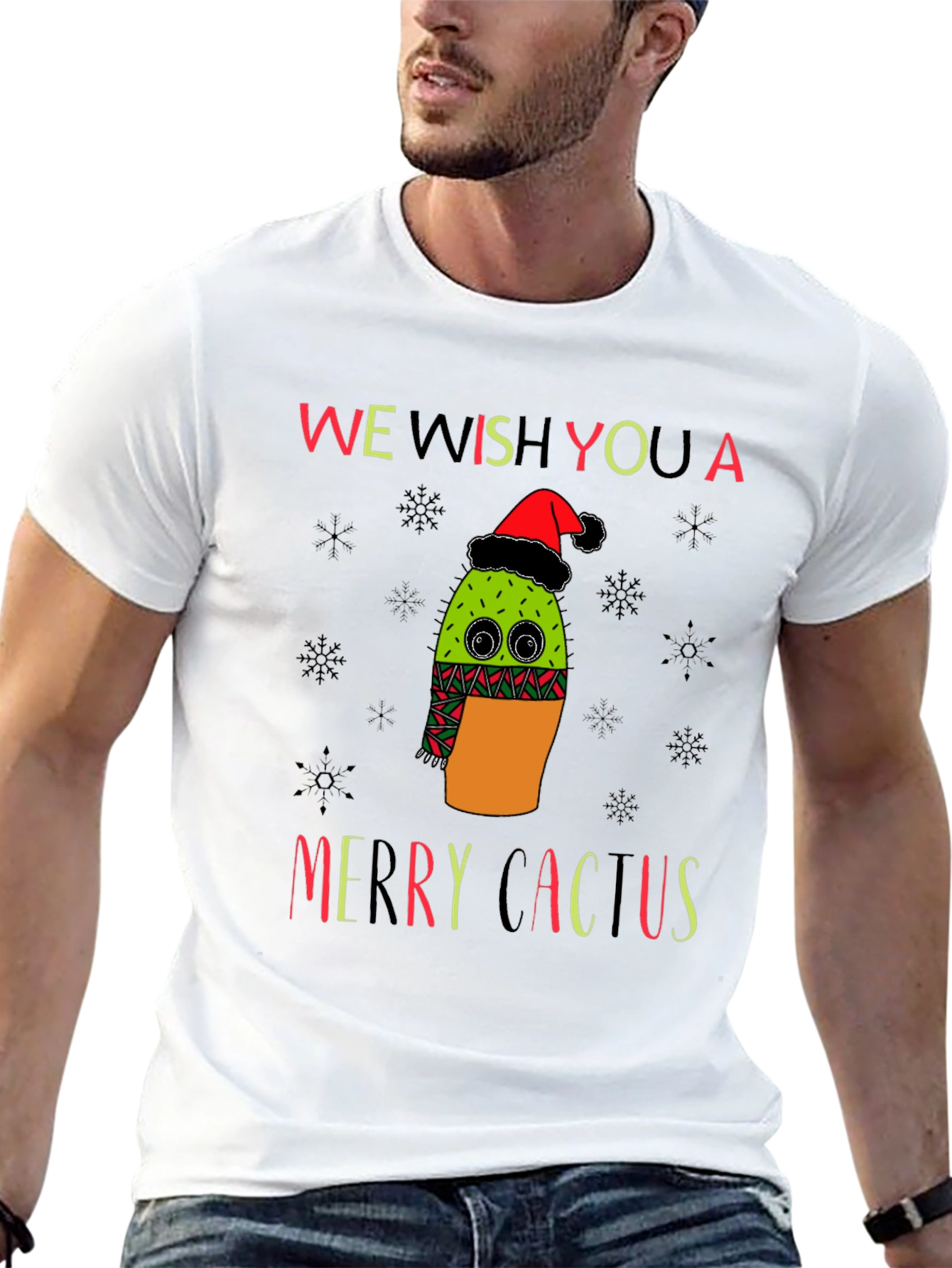 Merry Cactus Holiday T-Shirt