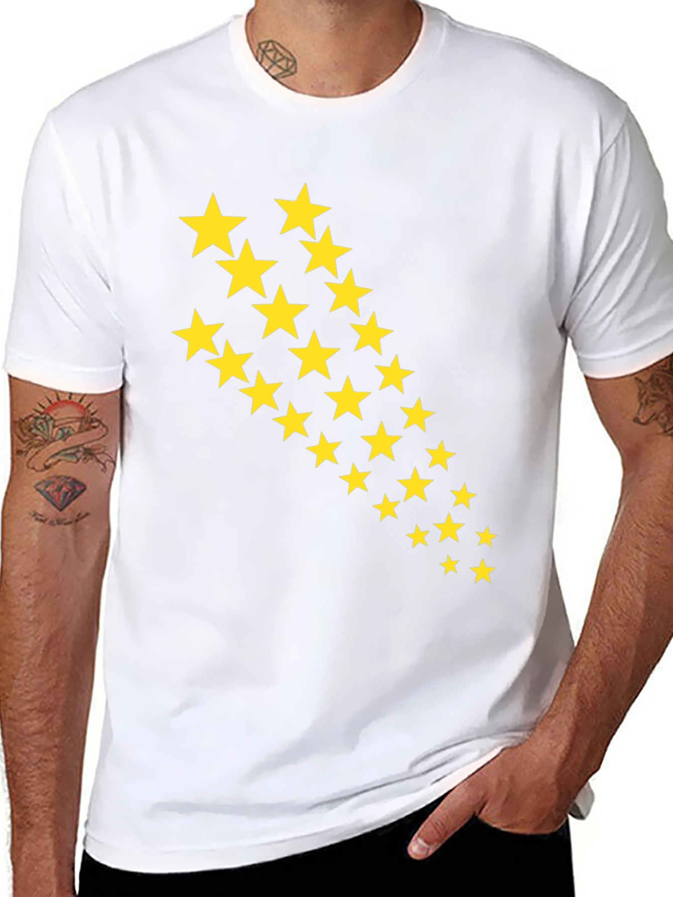 Black Starry Graphic Tee