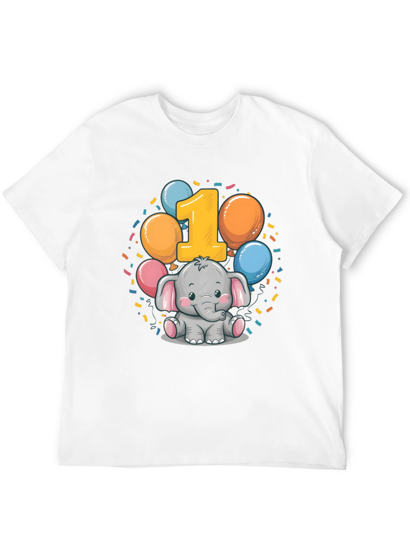 Babys First Birthday Elephant T-Shirt