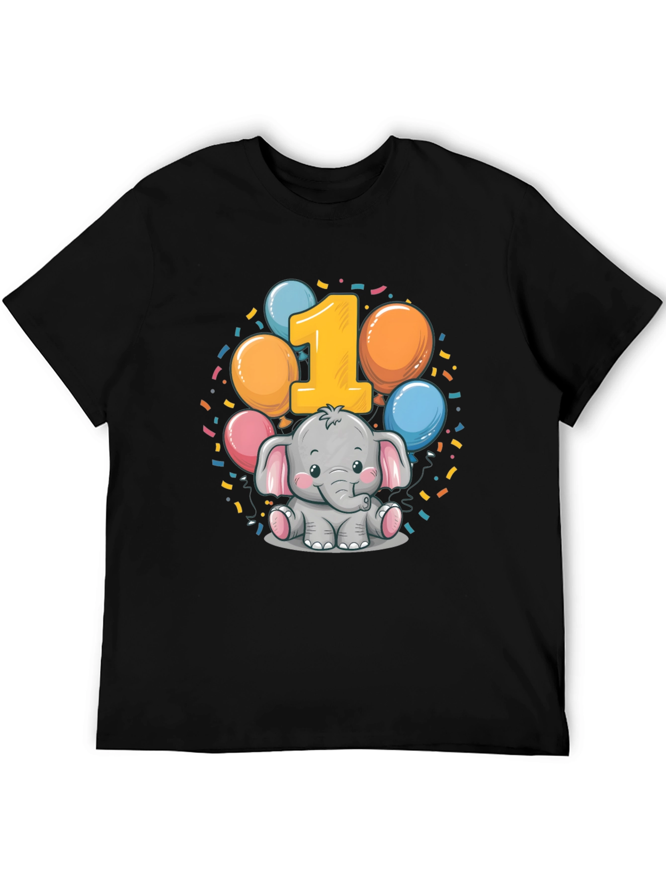 Babys First Birthday Elephant T-Shirt