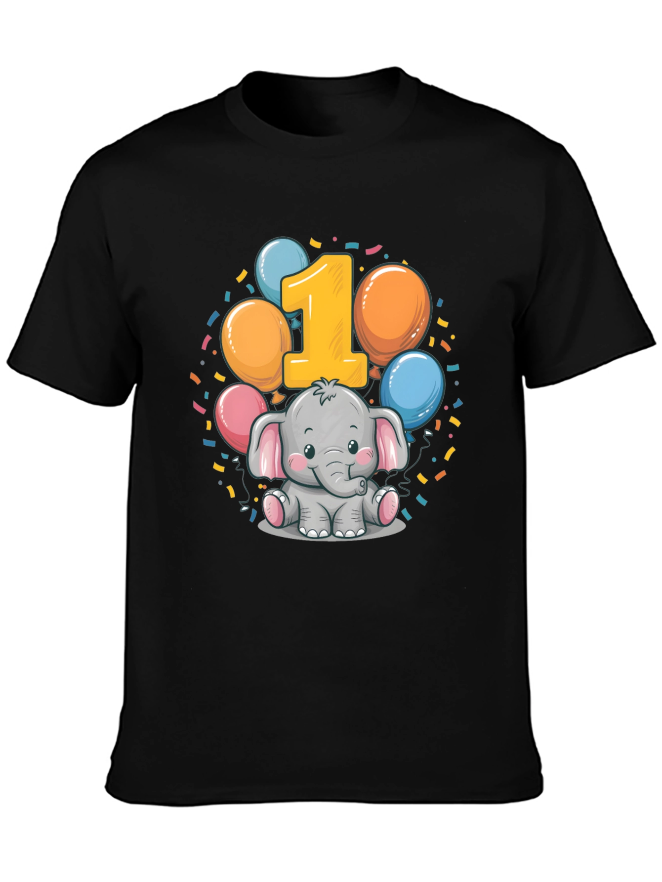 Babys First Birthday Elephant T-Shirt