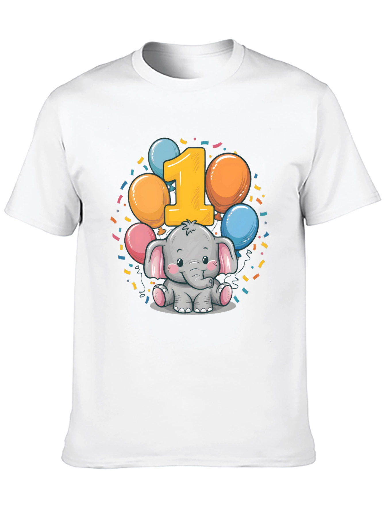 Babys First Birthday Elephant T-Shirt