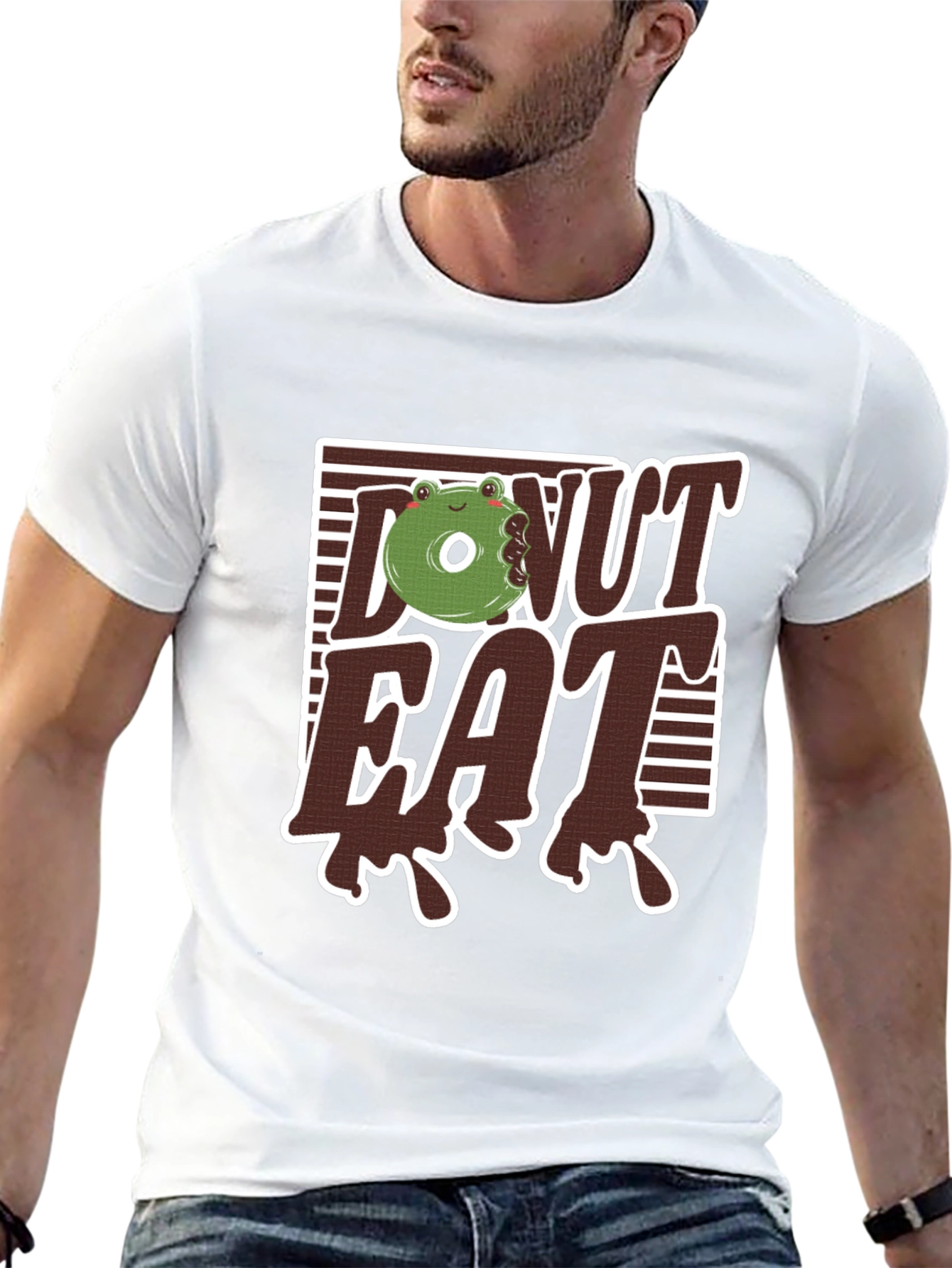 Donut Eat Graphic T-Shirt - Funny Foodie Tee