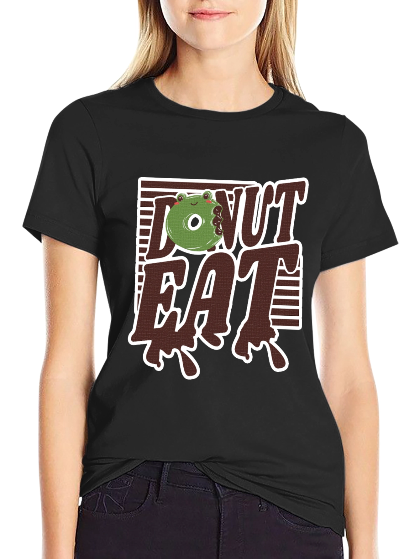 Donut Eat Graphic T-Shirt - Funny Foodie Tee