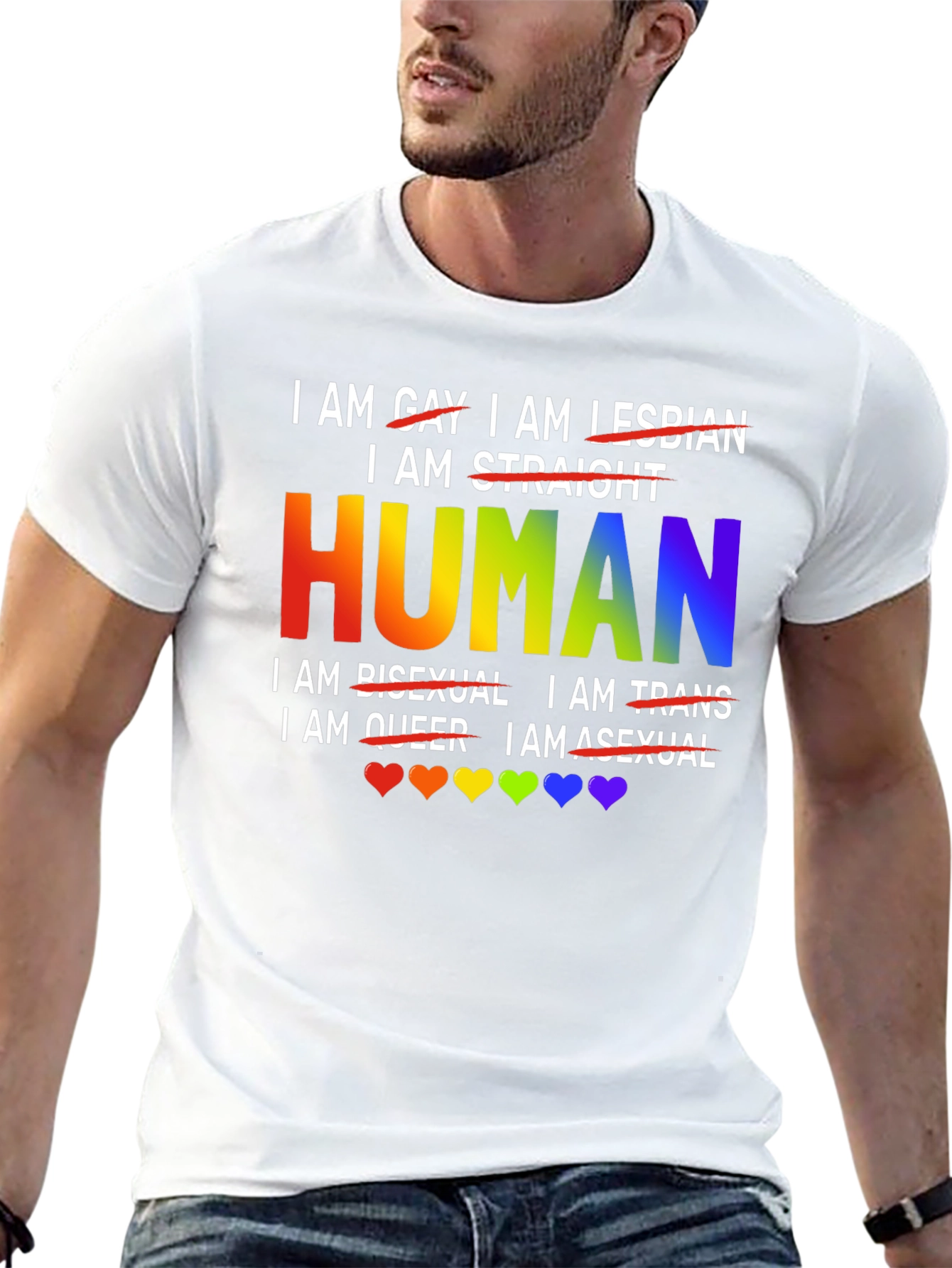Human Pride T-Shirt - LGBTQ+ Equality & Support