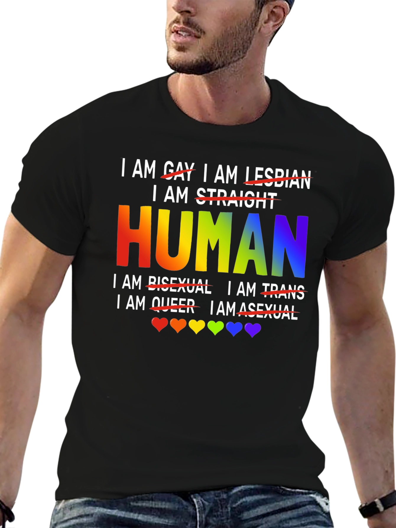 Human Pride T-Shirt - LGBTQ+ Equality & Support