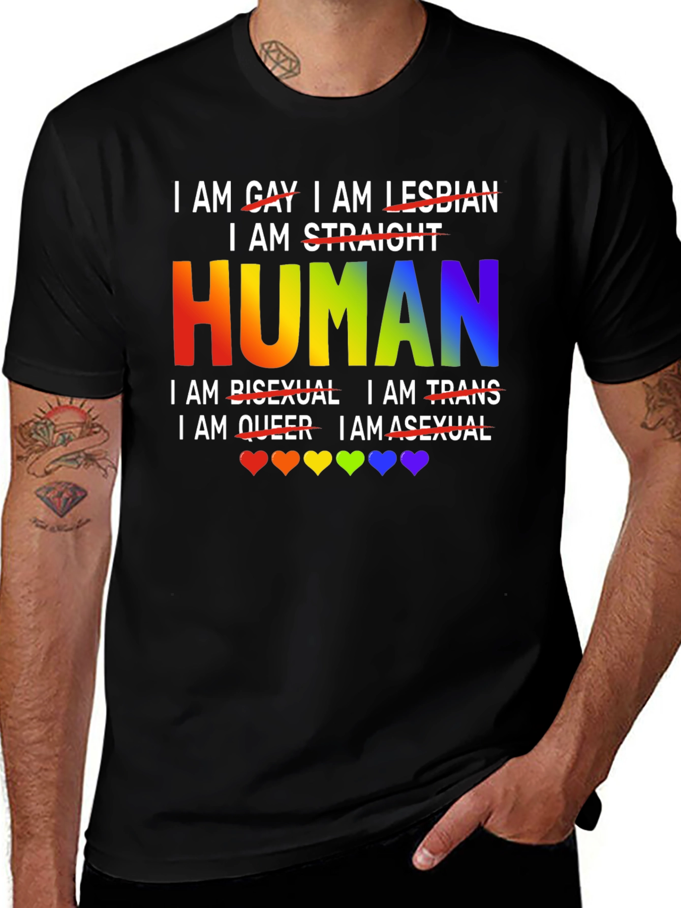Human Pride T-Shirt - LGBTQ+ Equality & Support
