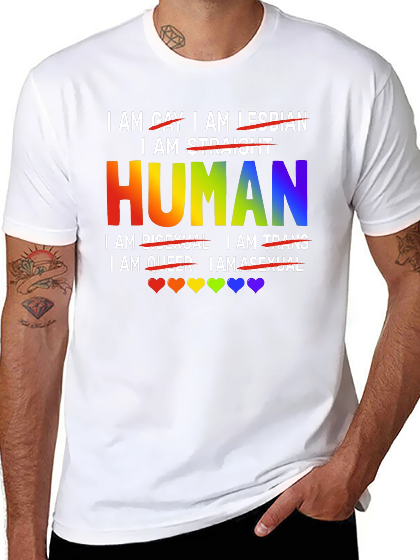 Human Pride T-Shirt - LGBTQ+ Equality & Support