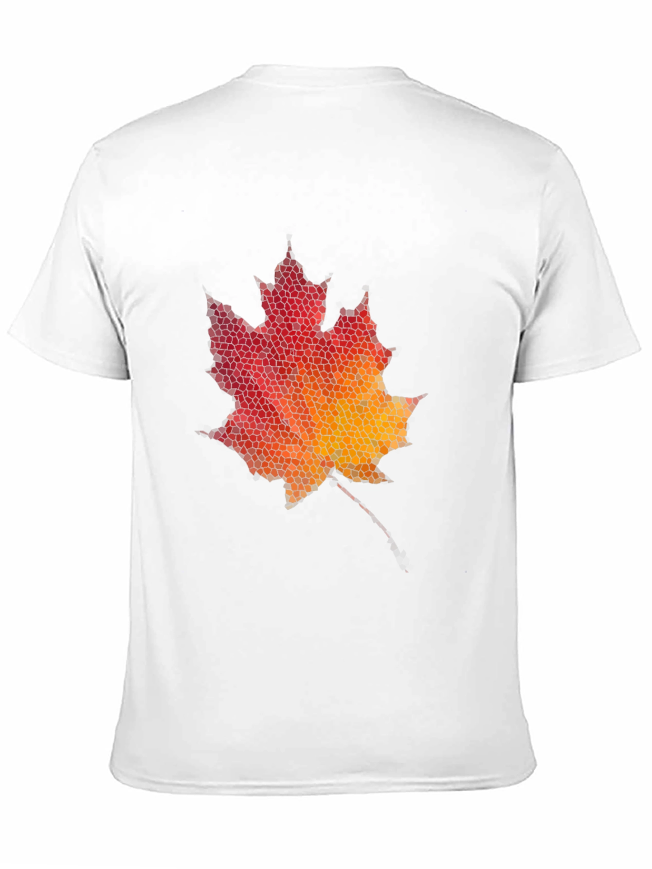 Maple Leaf Mosaic Graphic Tee - Black