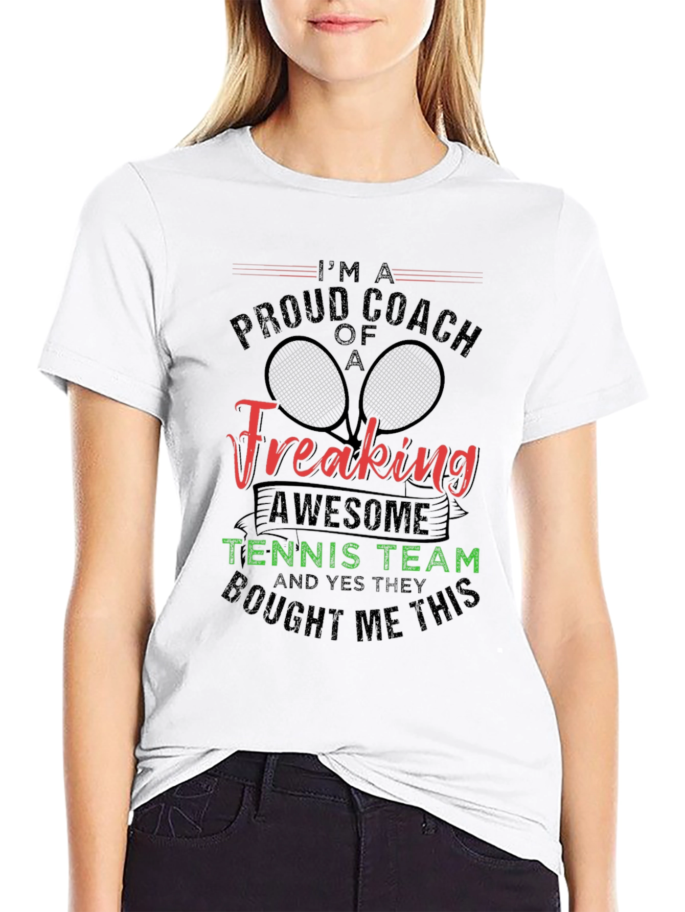 Proud Coach of a Freaking Awesome Tennis Team T-Shirt