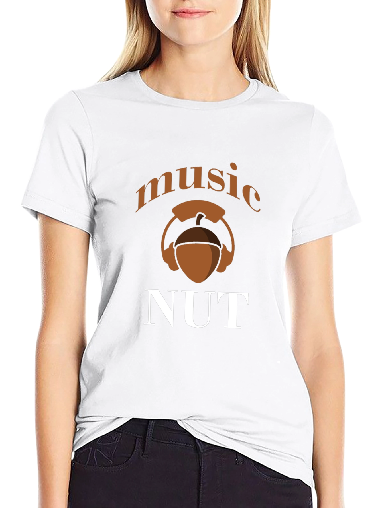 Music Nut T-Shirt - Black Cotton Tee