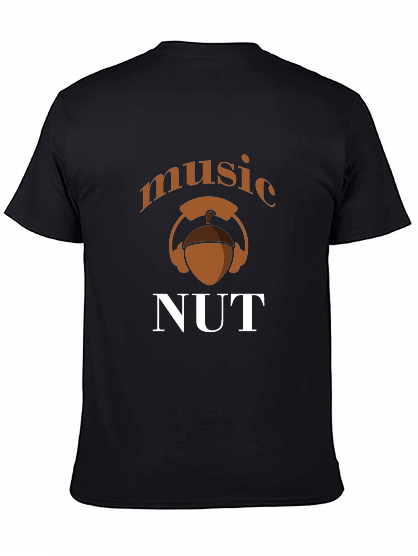 Music Nut T-Shirt - Black Cotton Tee