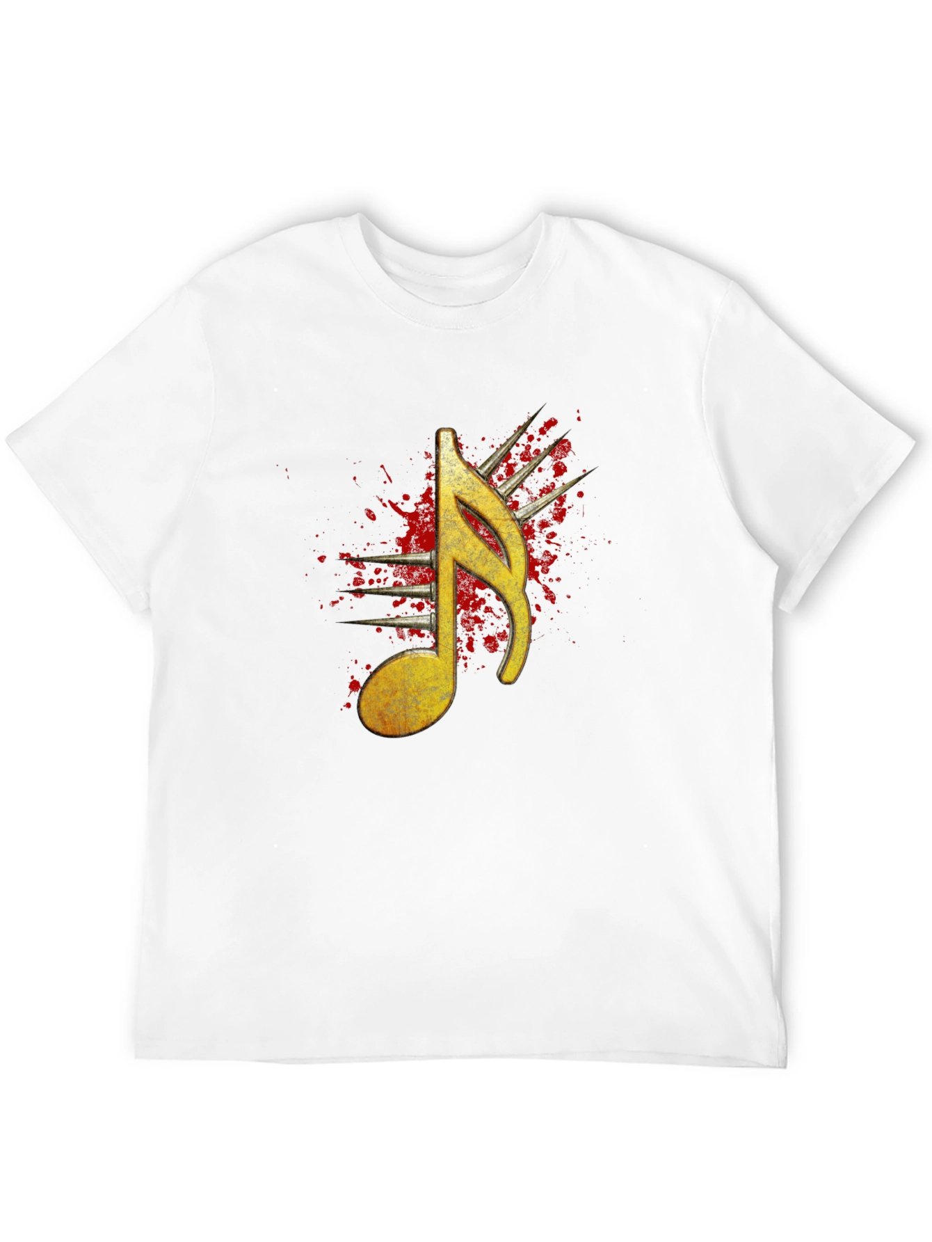 Music Note Graphic Tee - Mens Black T-Shirt