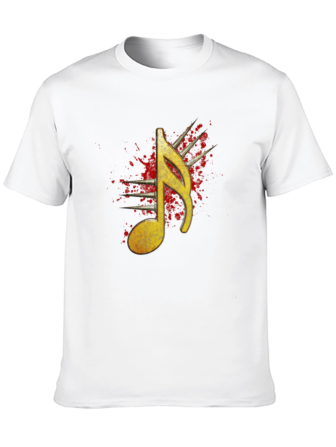 Music Note Graphic Tee - Mens Black T-Shirt
