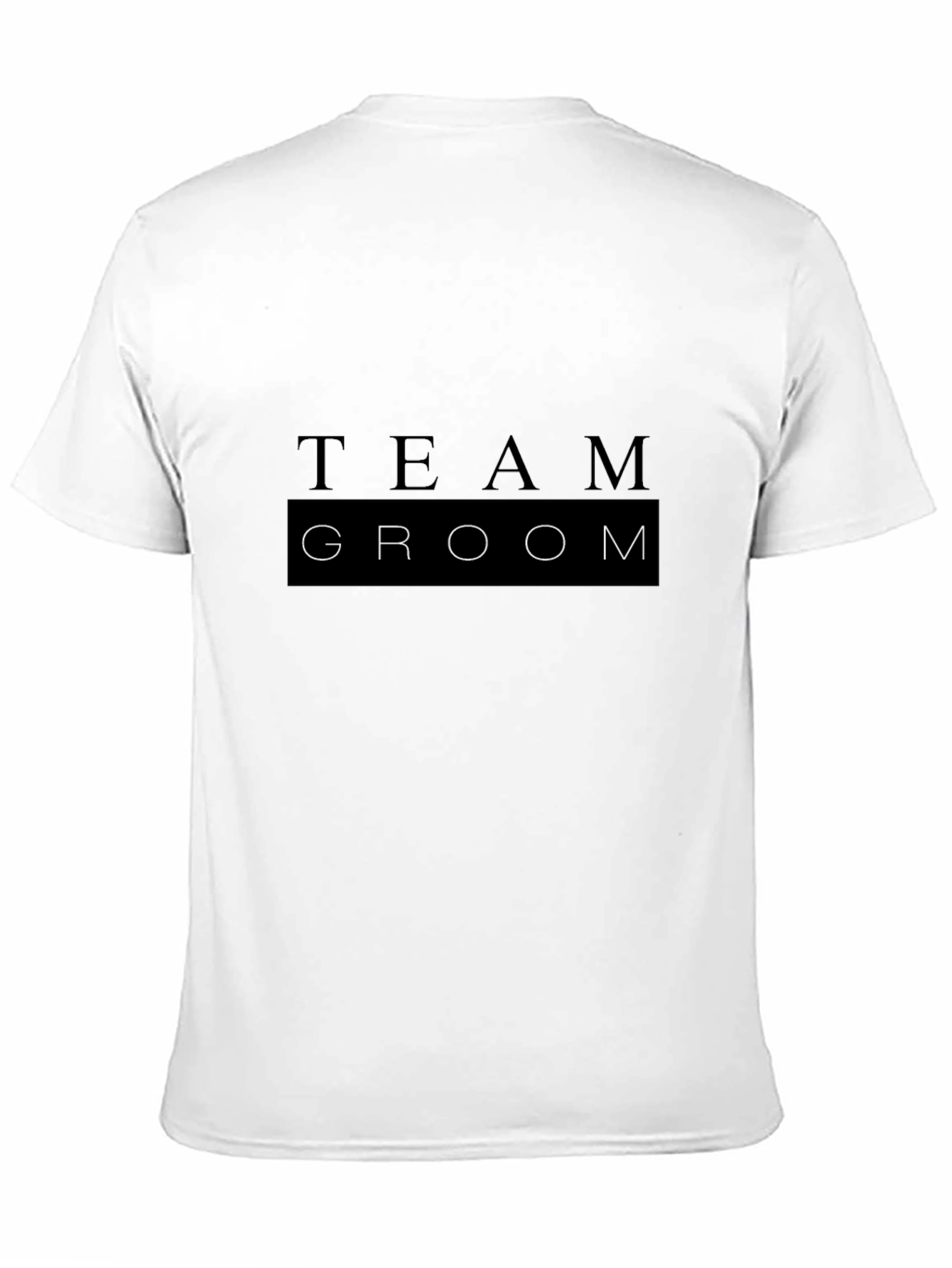 Team Groom Black Crewneck T-Shirt