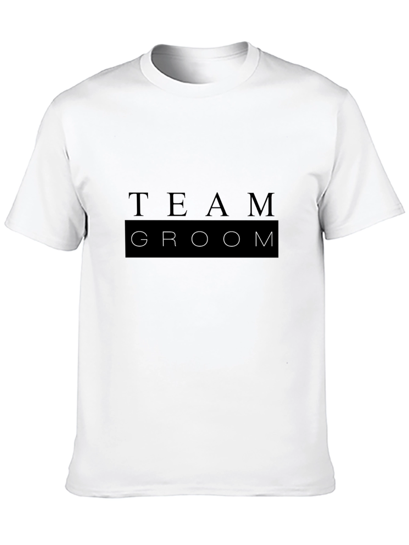 Team Groom Black Crewneck T-Shirt