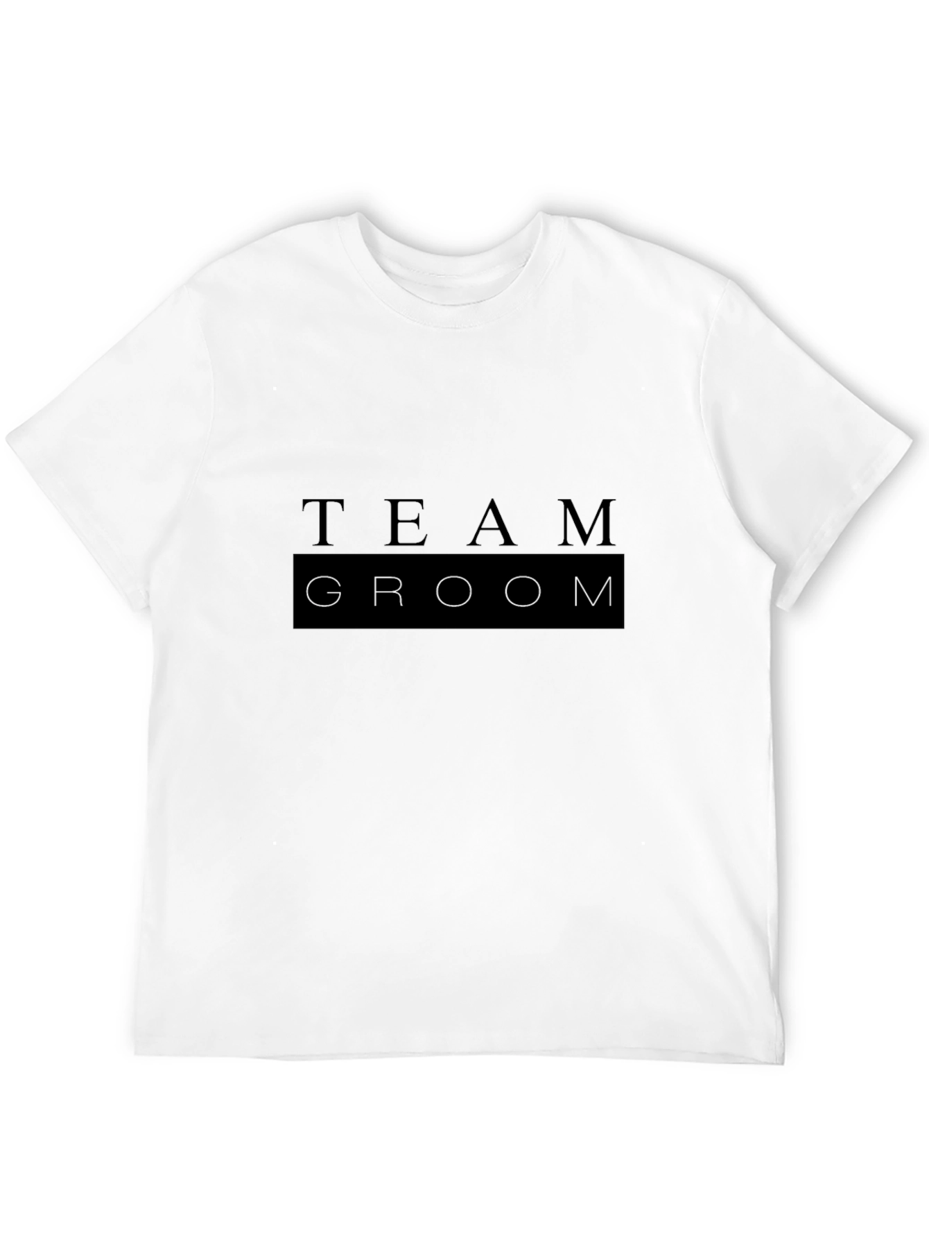 Team Groom Black Crewneck T-Shirt