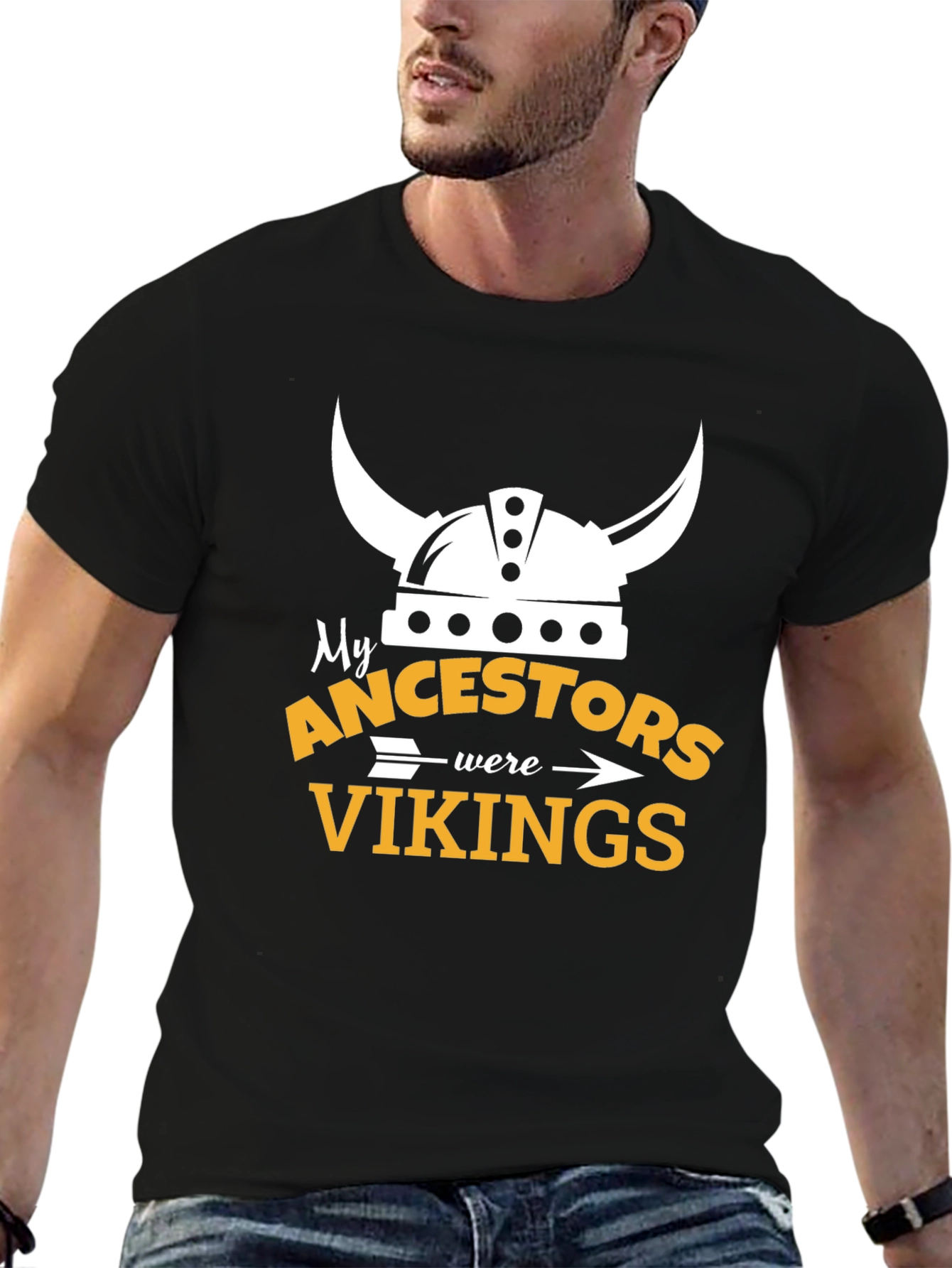 Viking Ancestry T-Shirt - Black