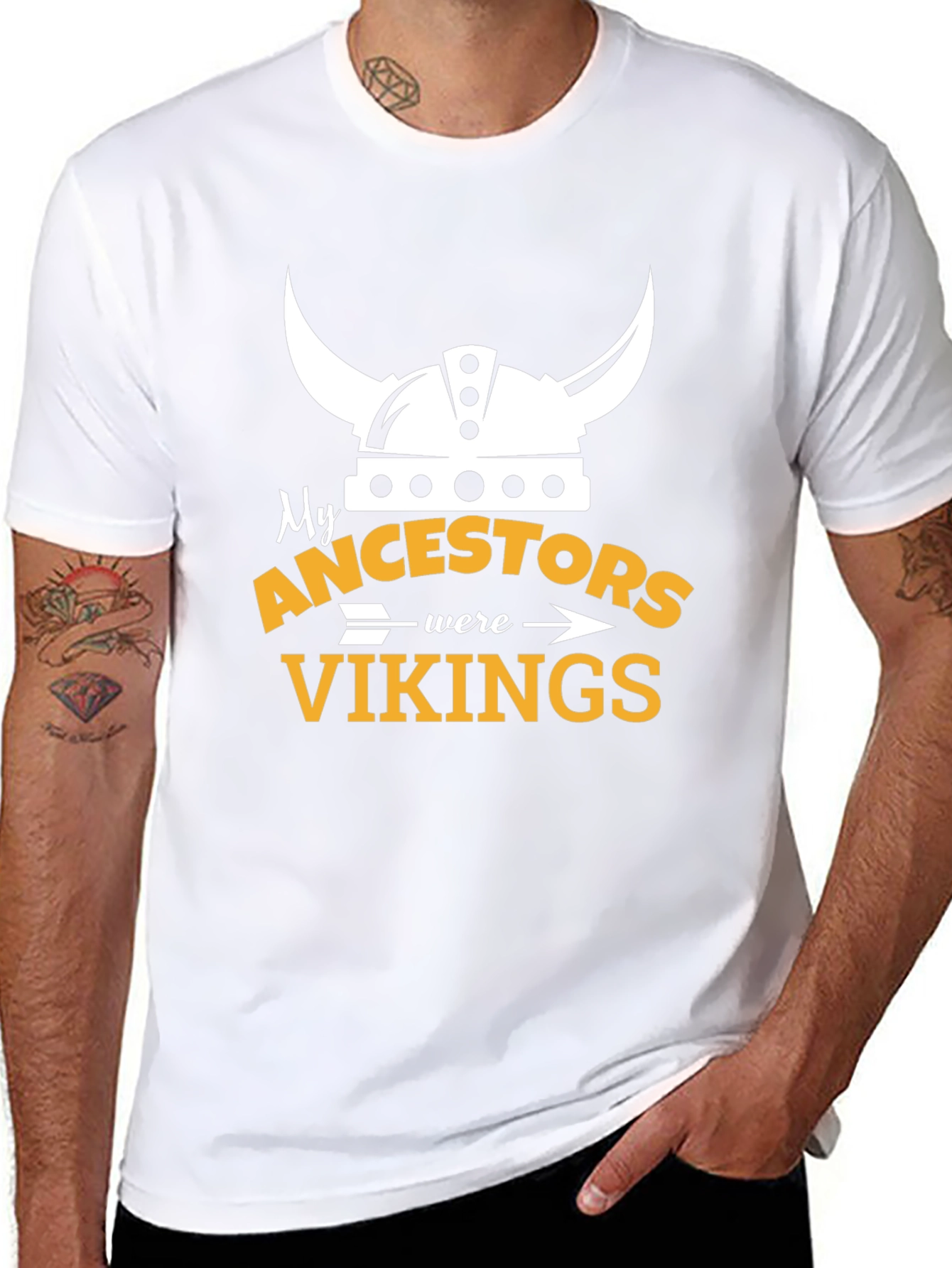 Viking Ancestry T-Shirt - Black