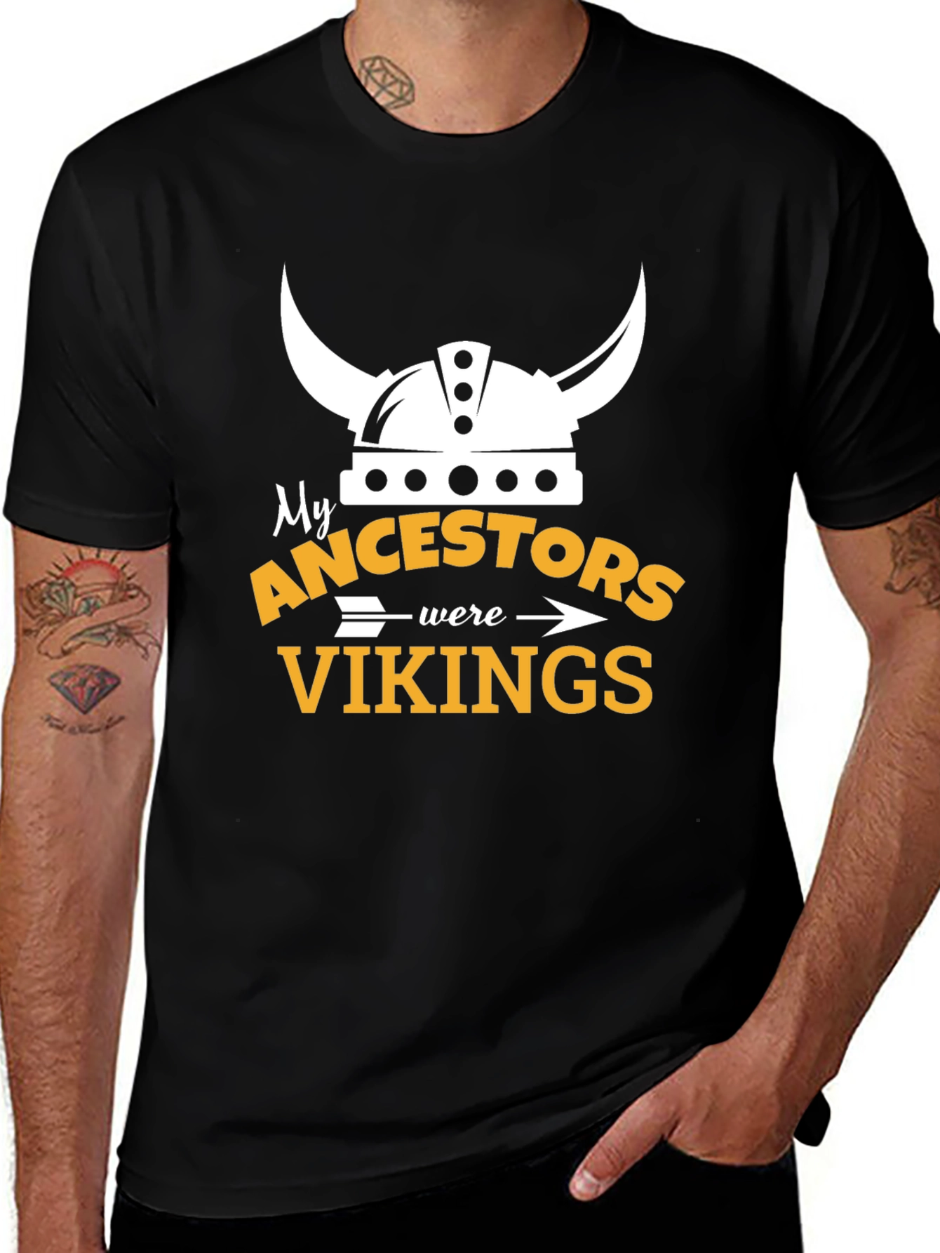 Viking Ancestry T-Shirt - Black