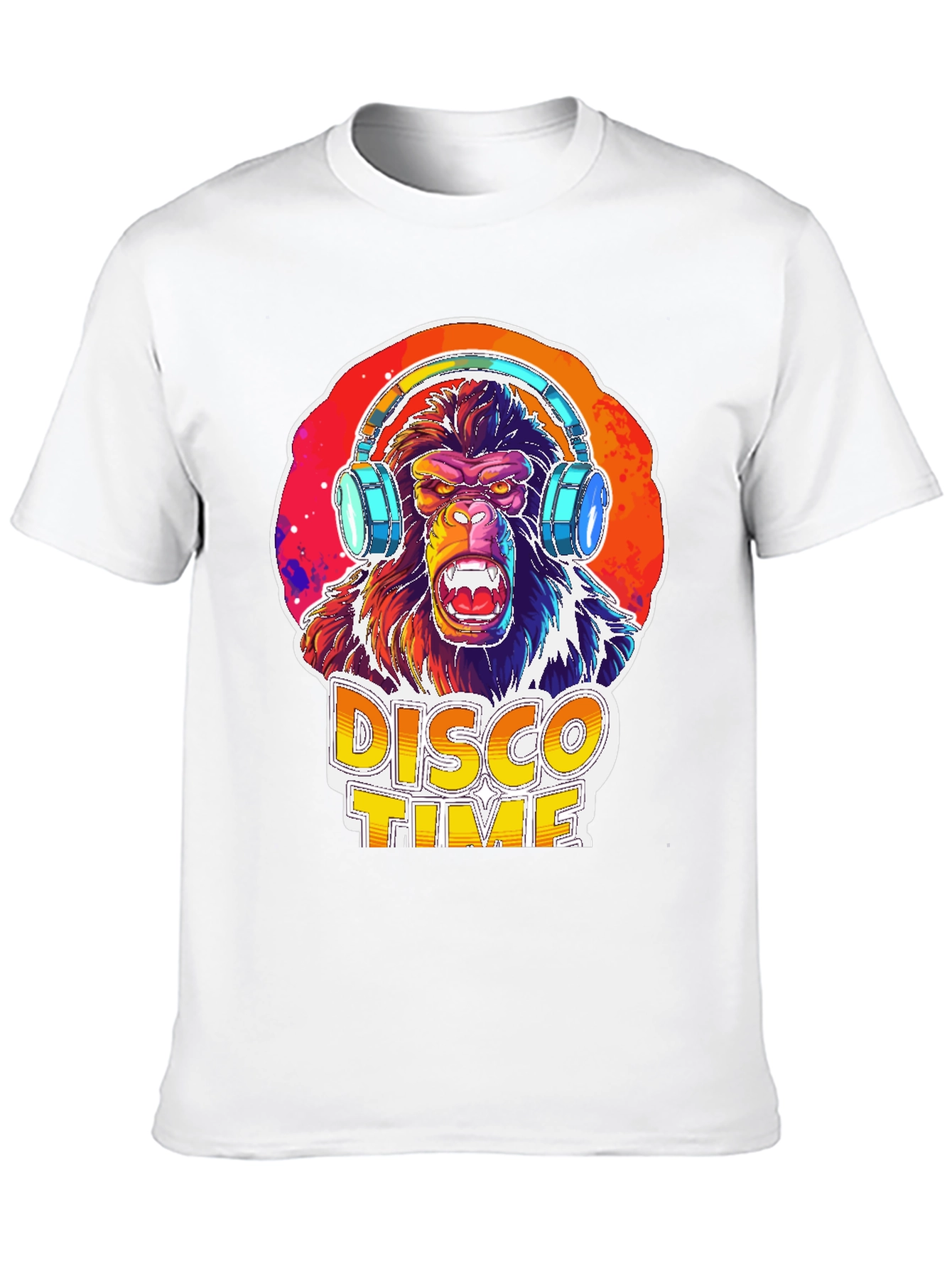 Disco Gorilla Graphic Tee - Party Animal Shirt