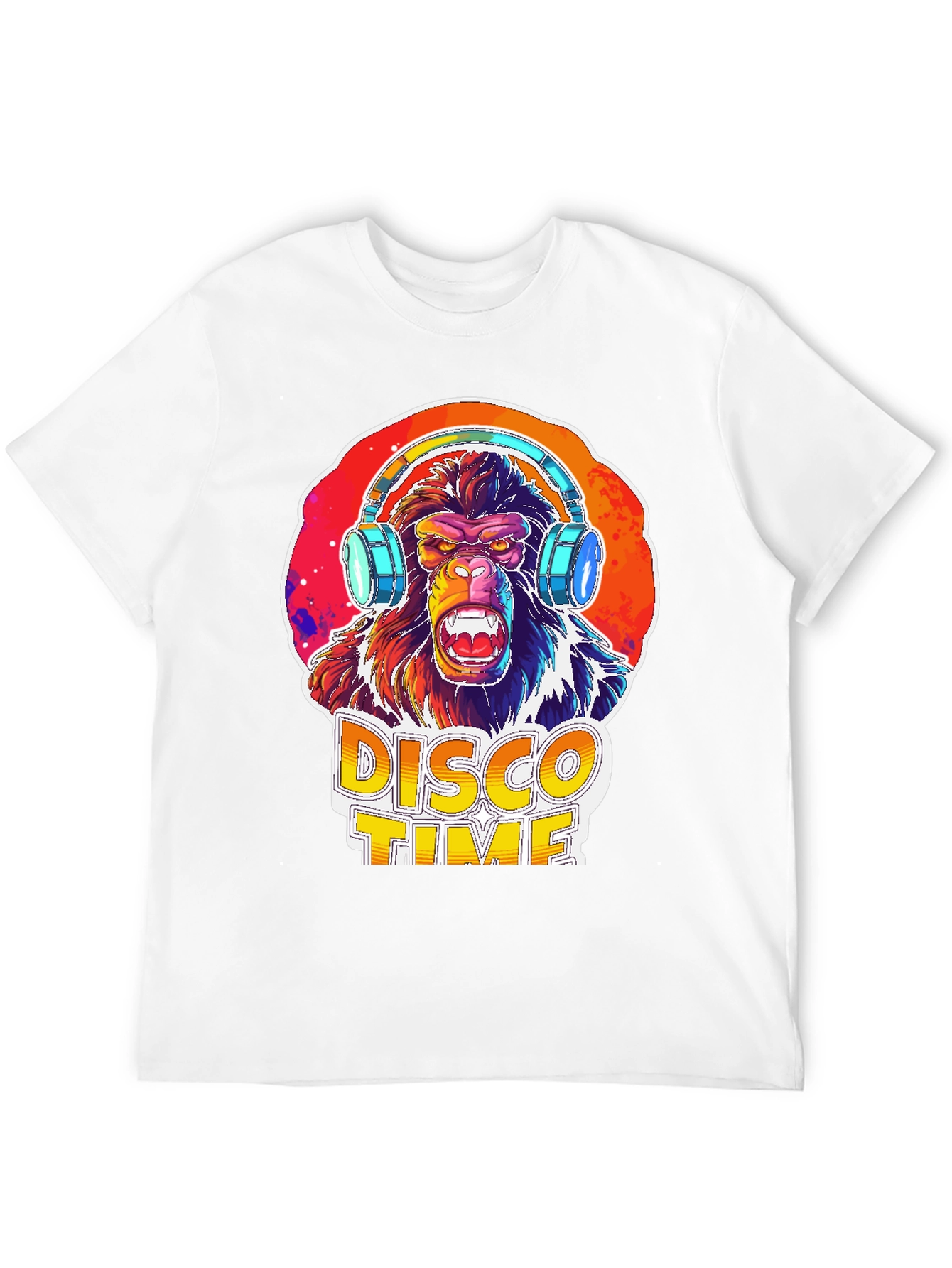Disco Gorilla Graphic Tee - Party Animal Shirt