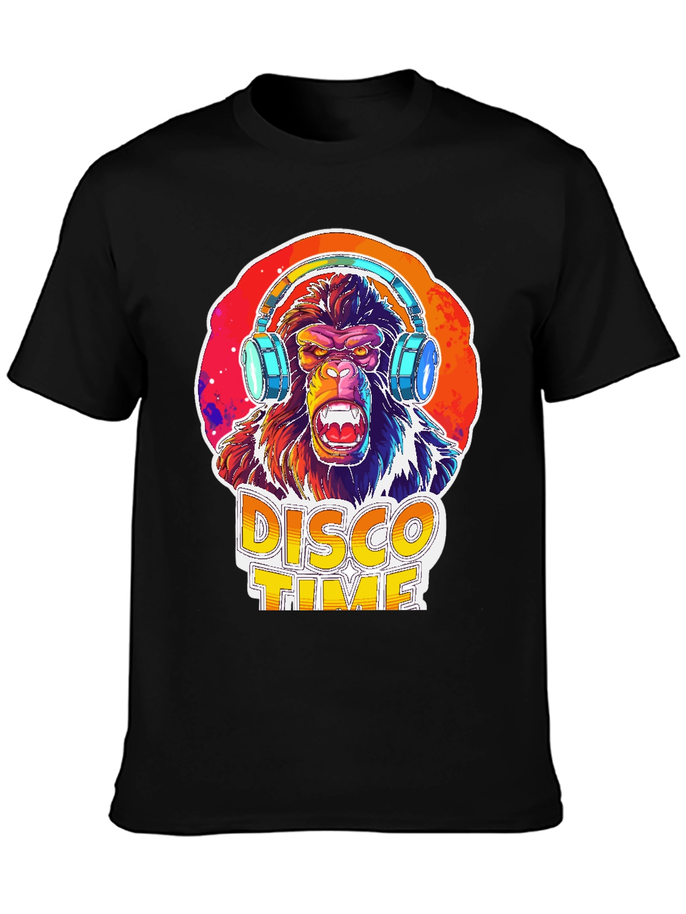 Disco Gorilla Graphic Tee - Party Animal Shirt