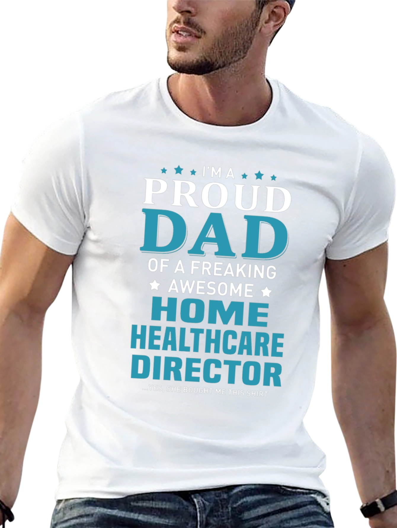 Proud Dad Home Healthcare Director Black T-Shirt