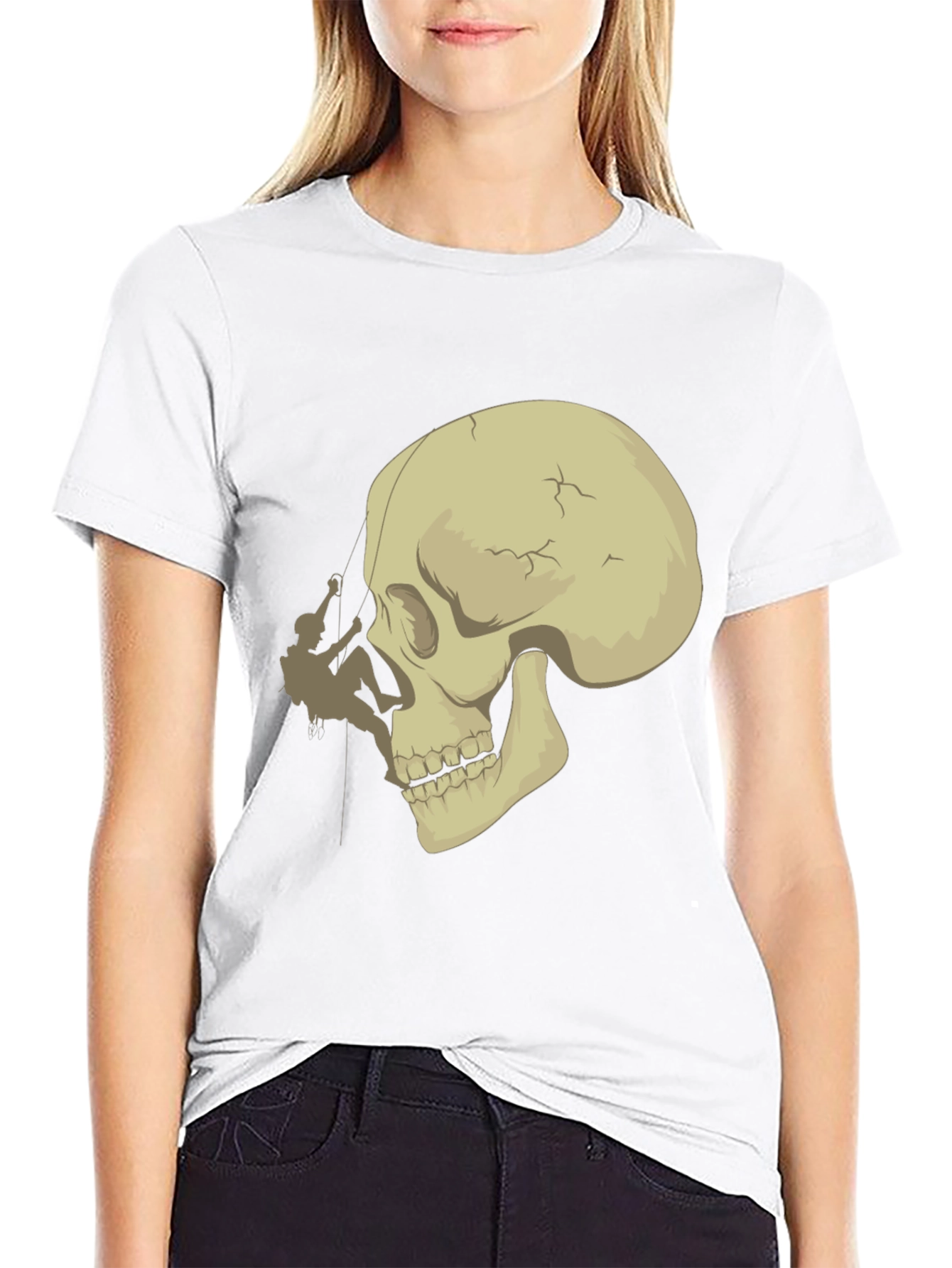 Skull Climber Graphic Tee - Edgy & Unique
