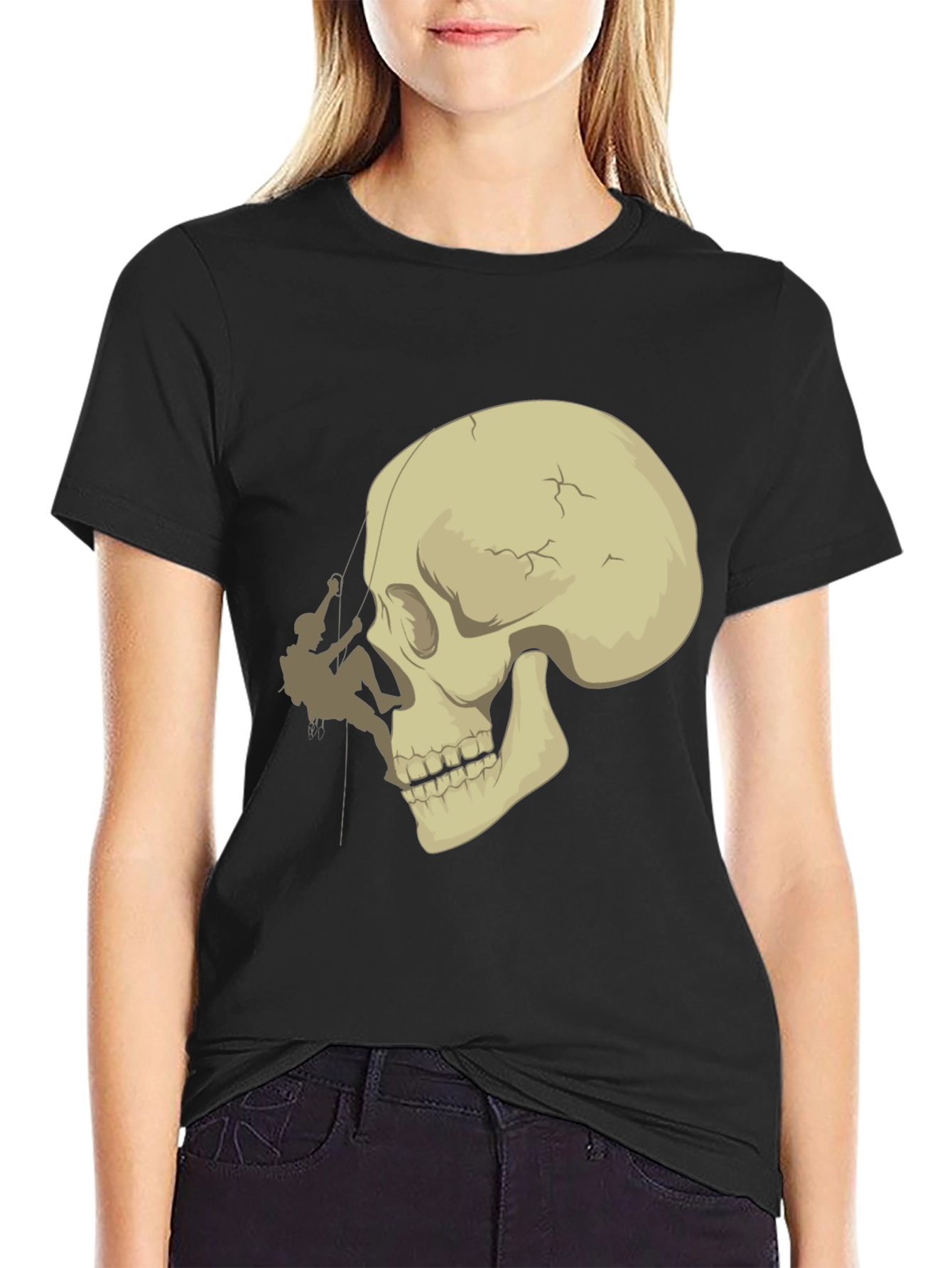 Skull Climber Graphic Tee - Edgy & Unique