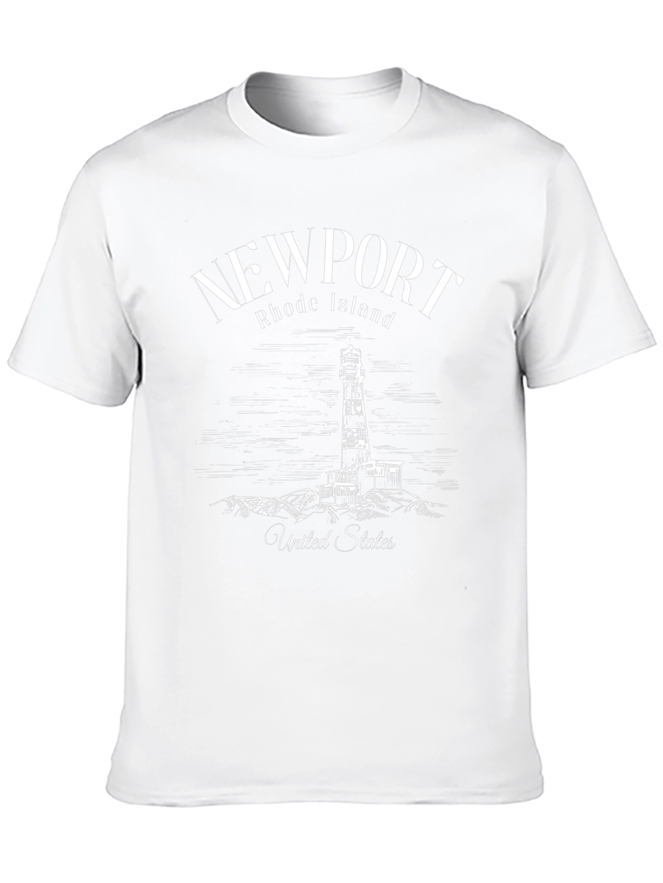 Newport Rhode Island Lighthouse Graphic T-Shirt