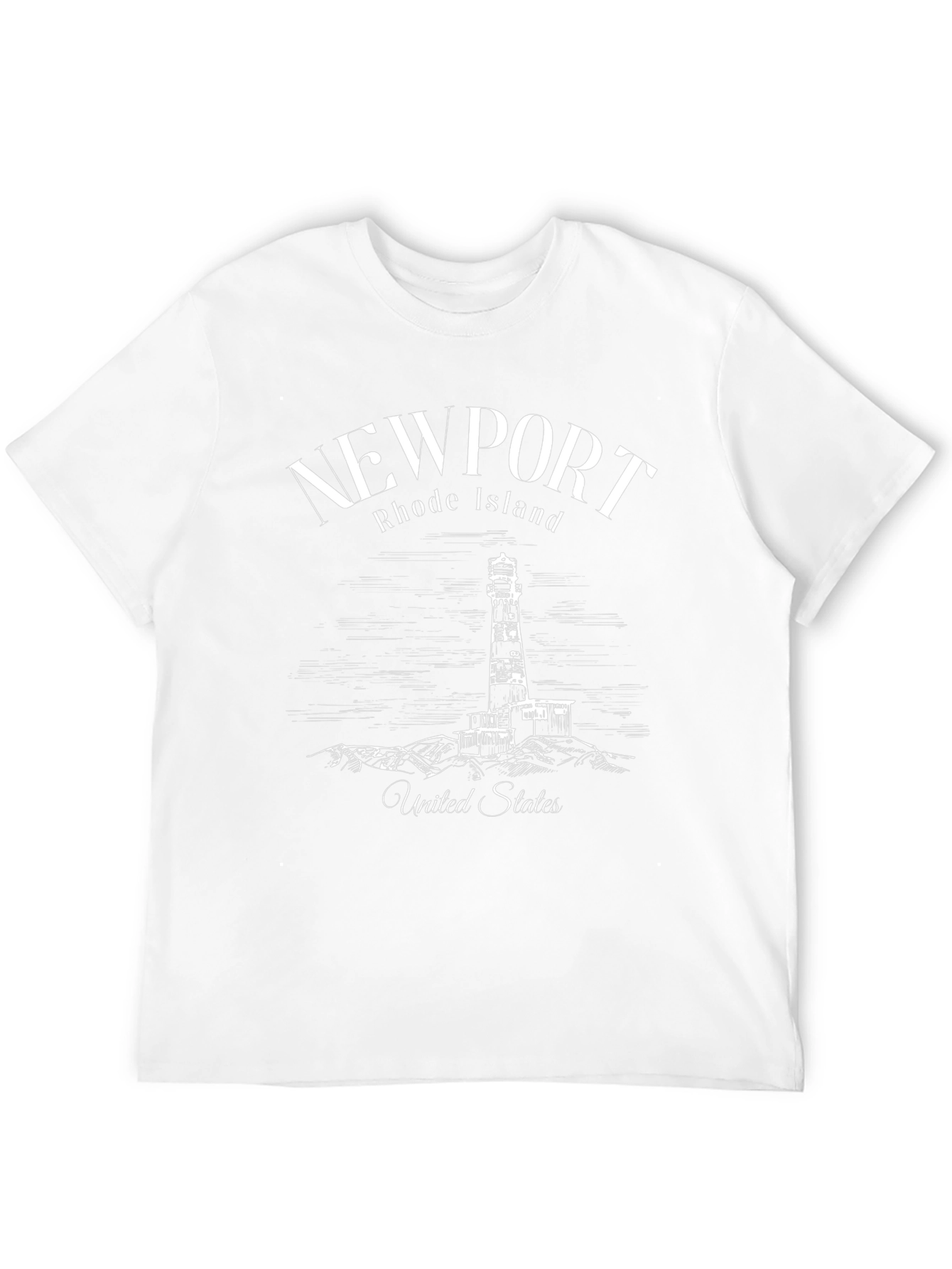 Newport Rhode Island Lighthouse Graphic T-Shirt