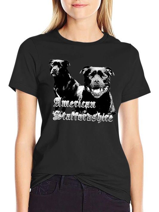 American Staffordshire Black T-Shirt