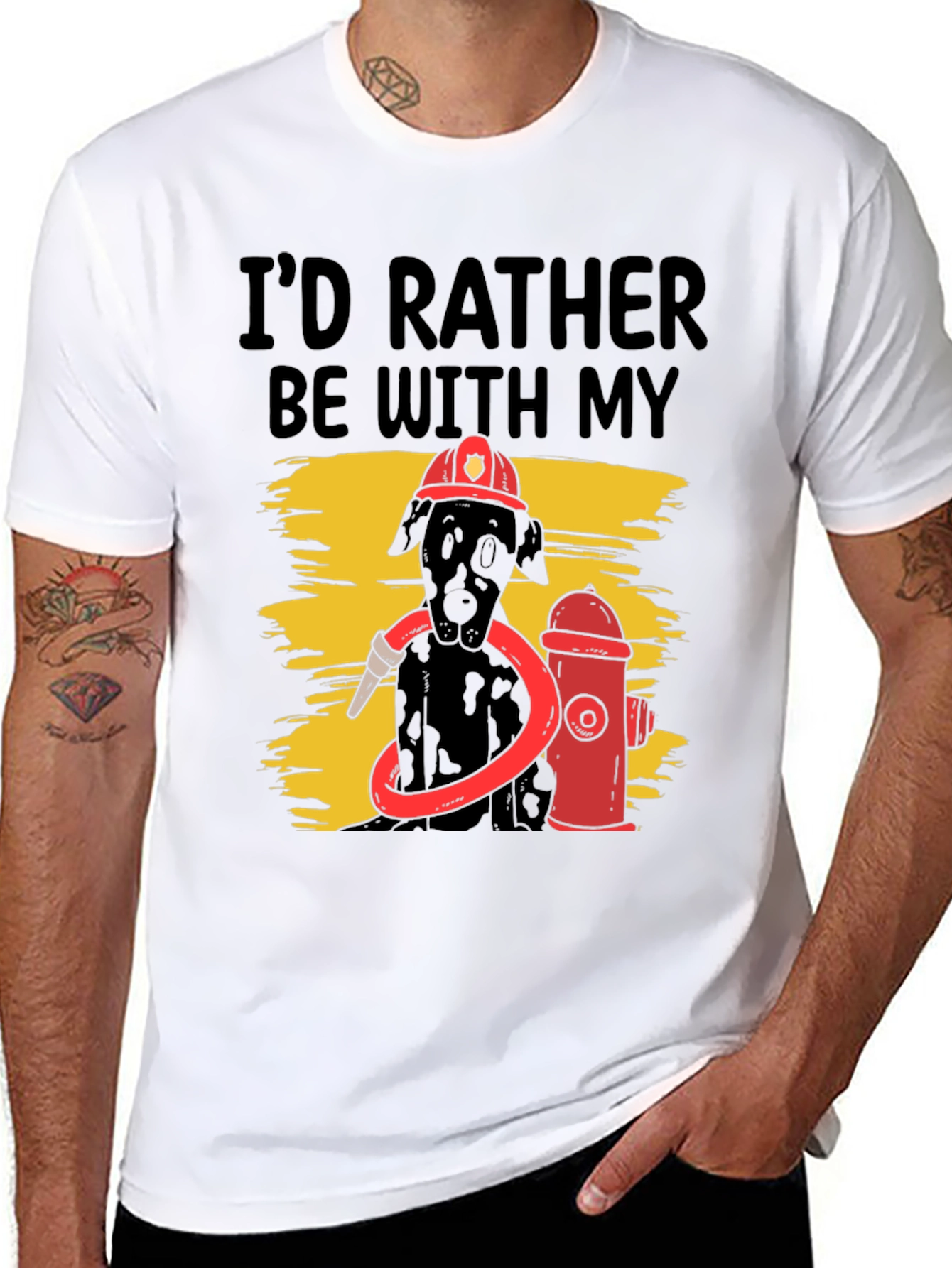 Dog Firefighter Graphic Tee