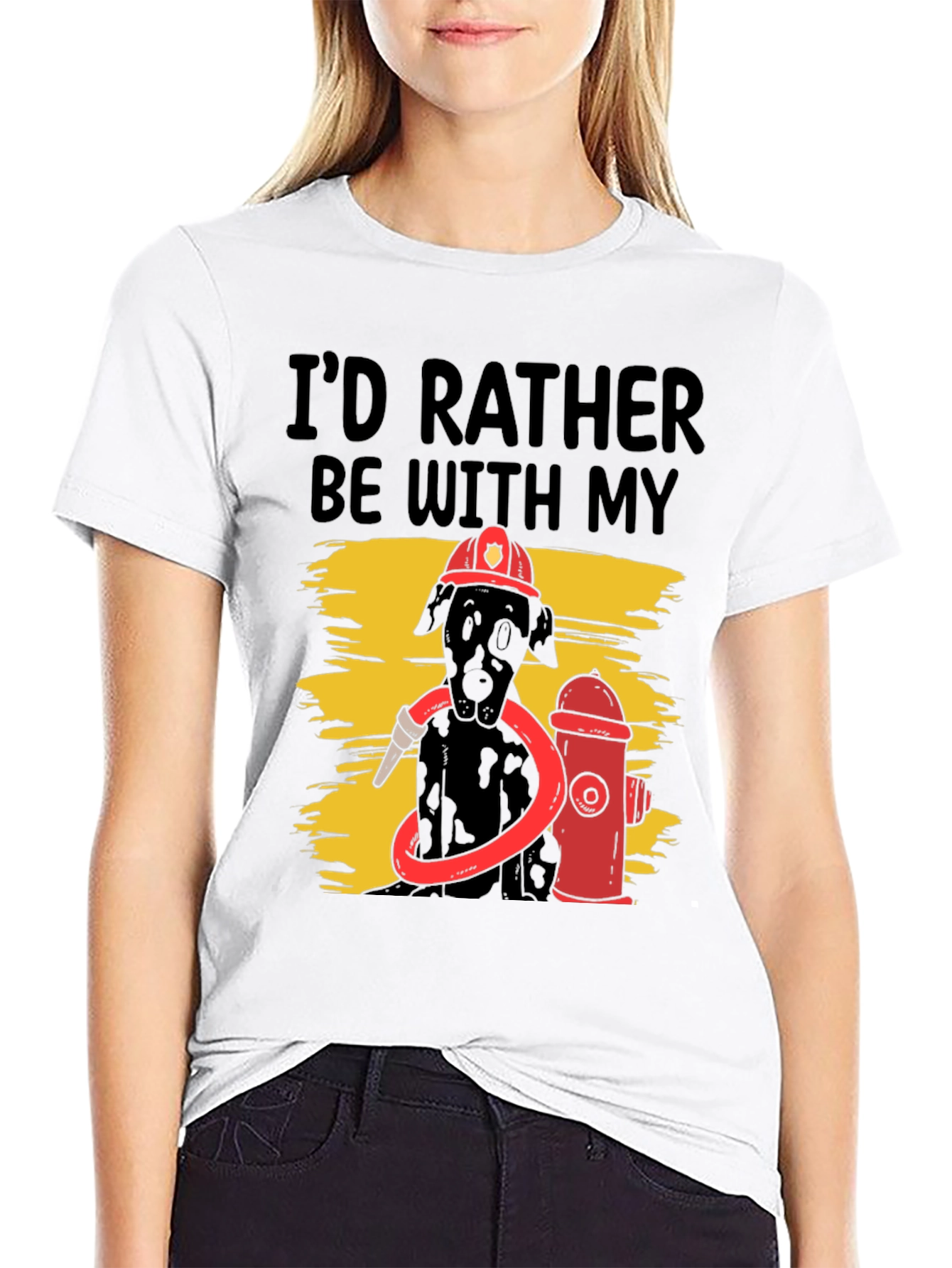 Dog Firefighter Graphic Tee