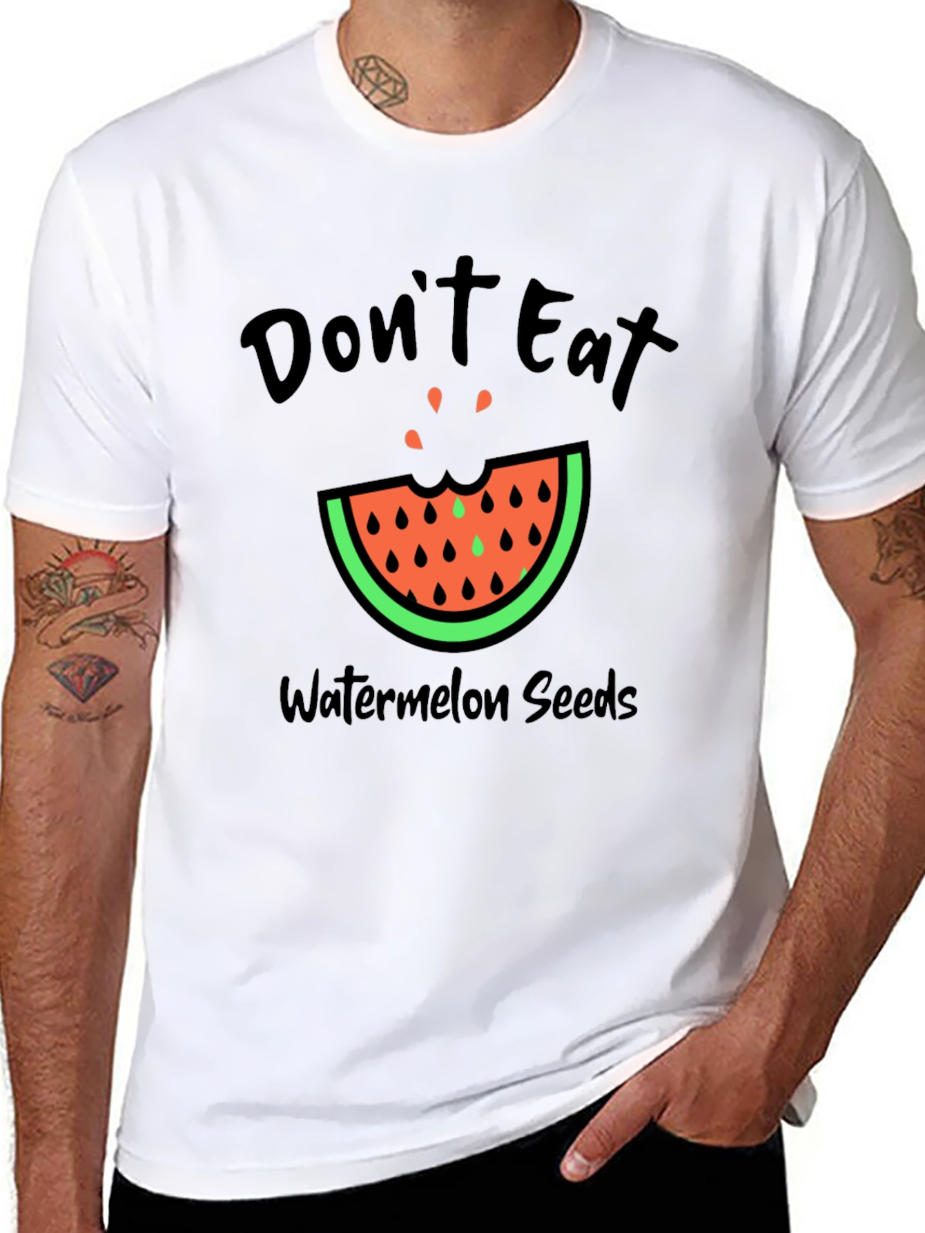 Dont Eat Watermelon Seeds Graphic Tee