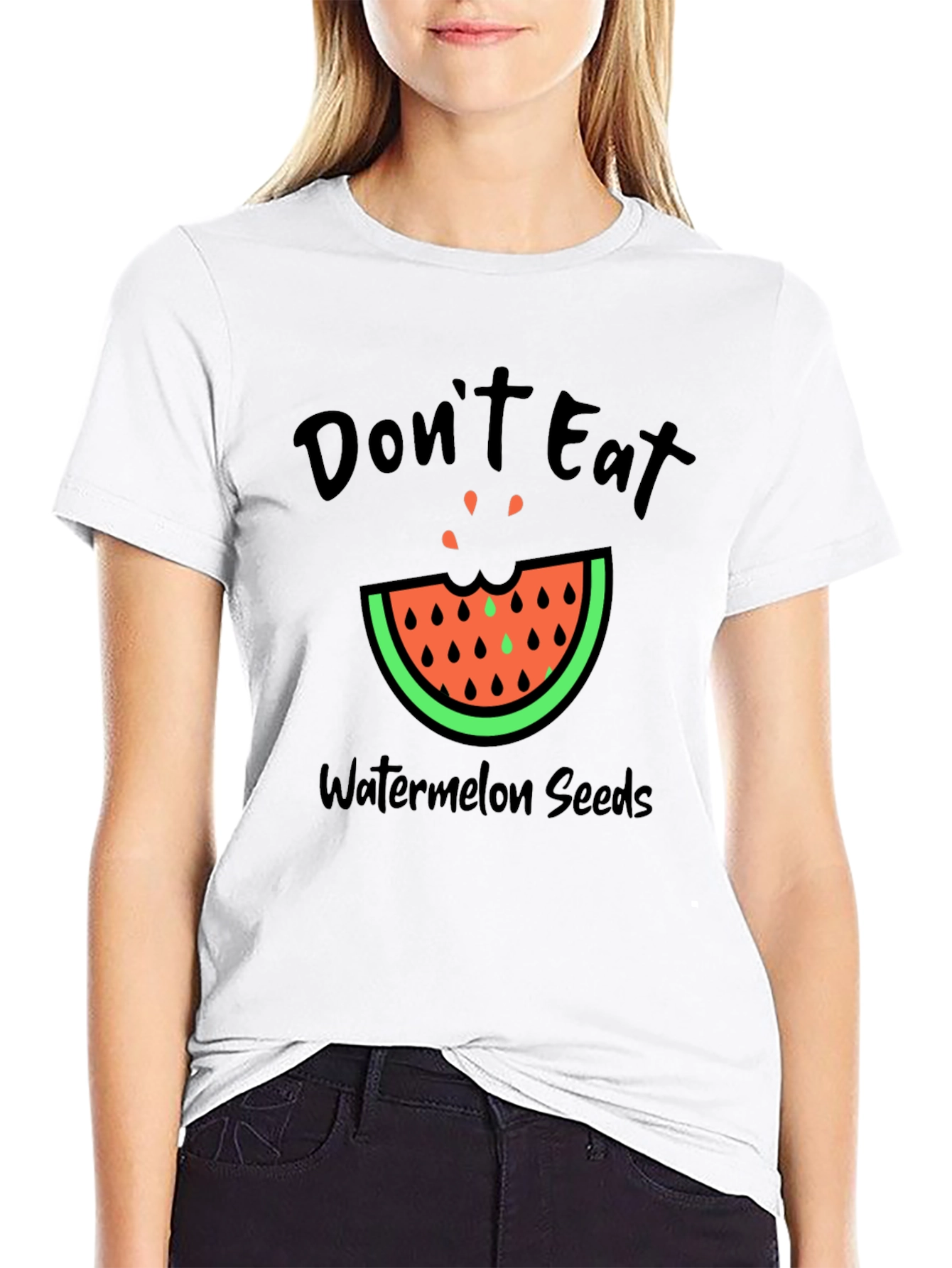 Dont Eat Watermelon Seeds Graphic Tee