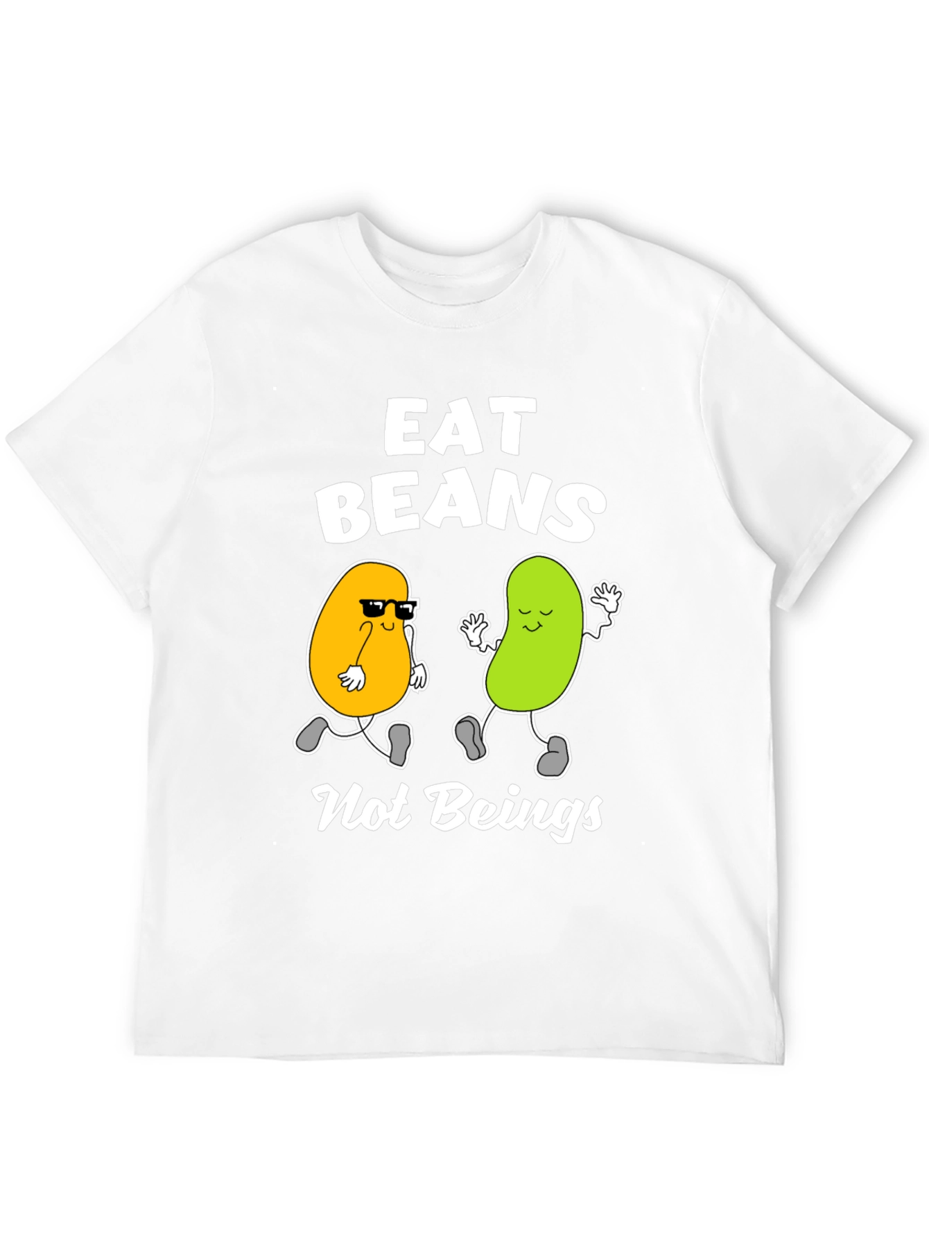 Eat Beans T-Shirt - Funny Vegan Tee