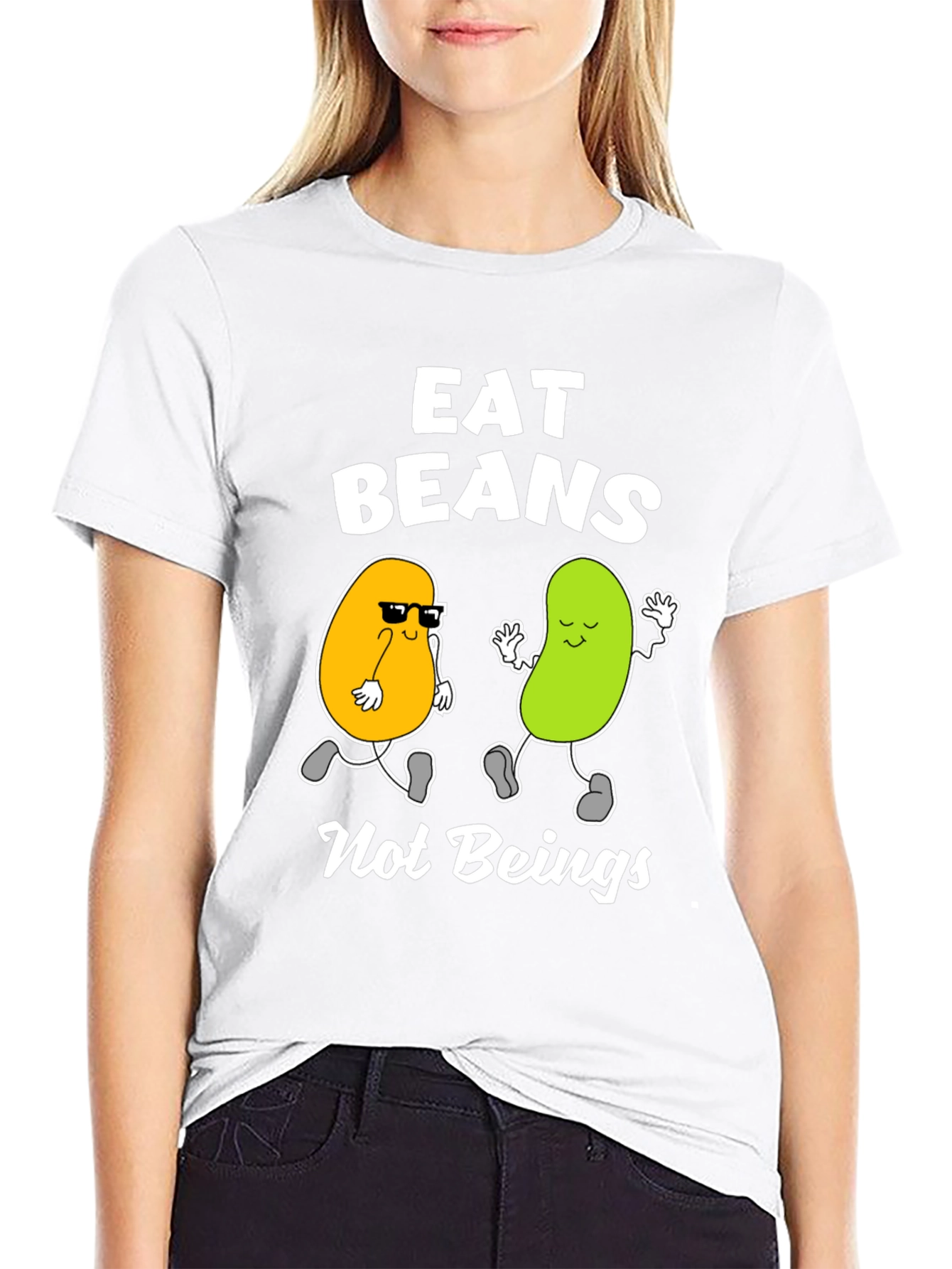 Eat Beans T-Shirt - Funny Vegan Tee