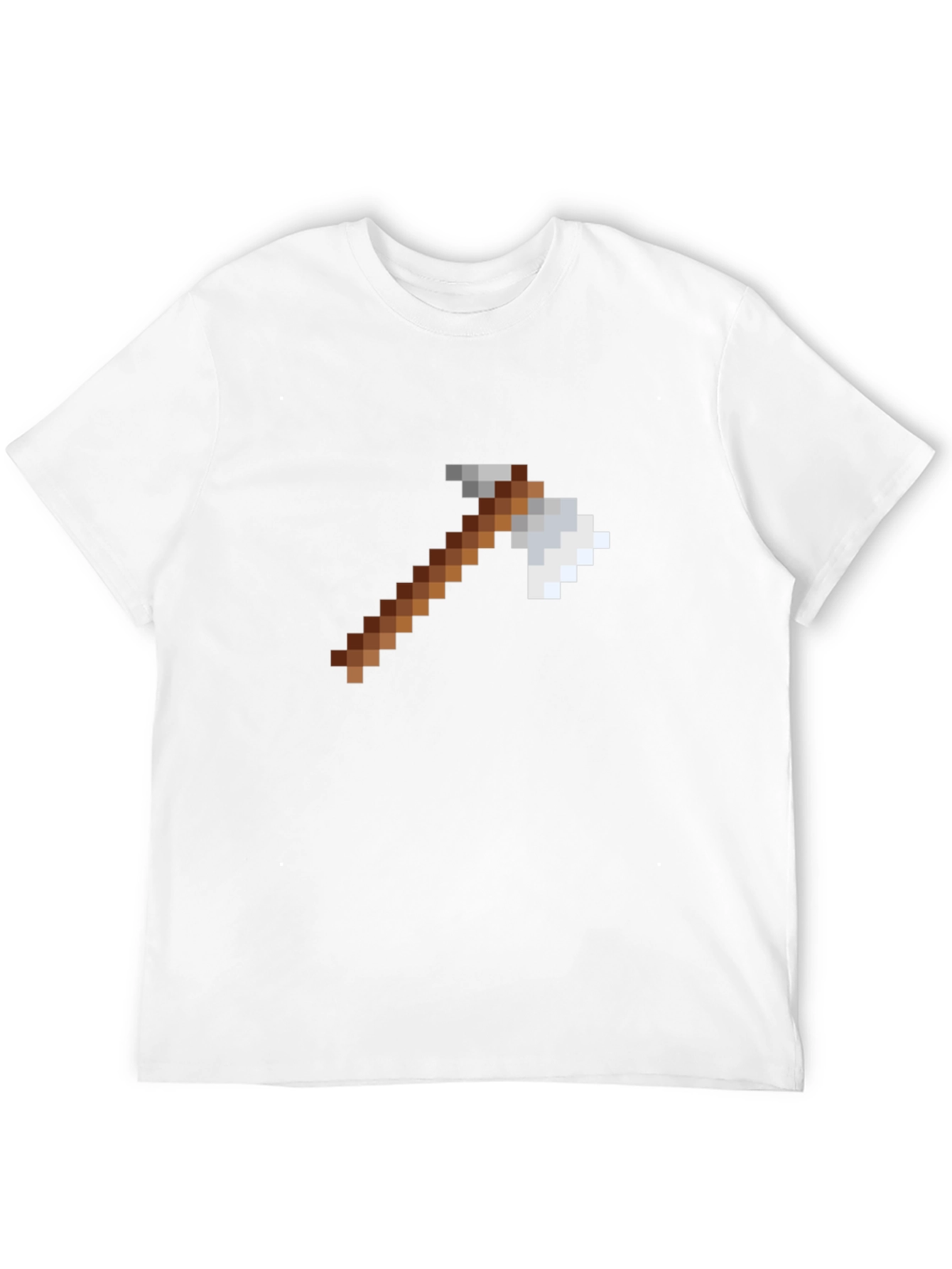 Pixel Axe Graphic Tee - Minecraft Style Shirt