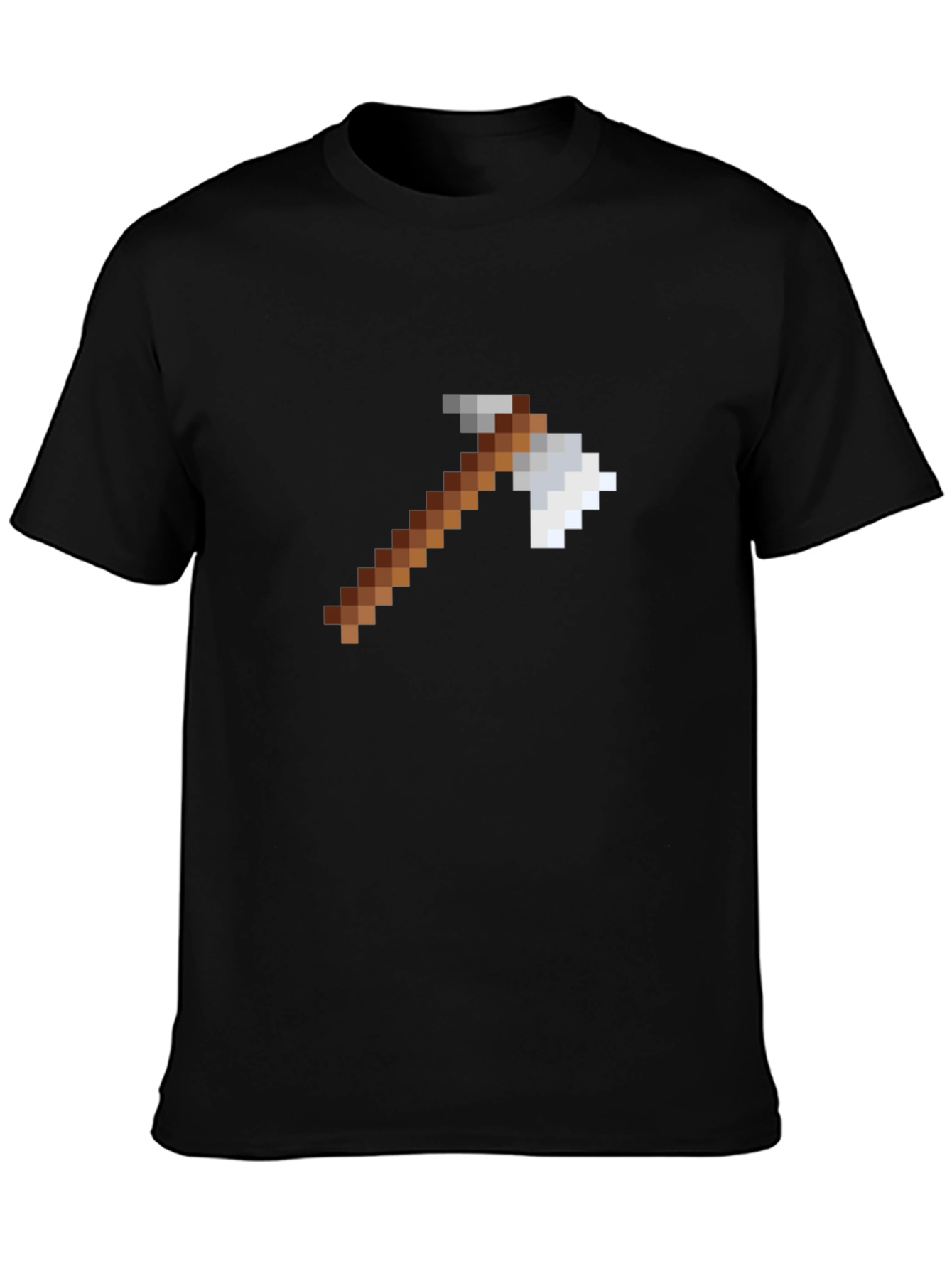 Pixel Axe Graphic Tee - Minecraft Style Shirt